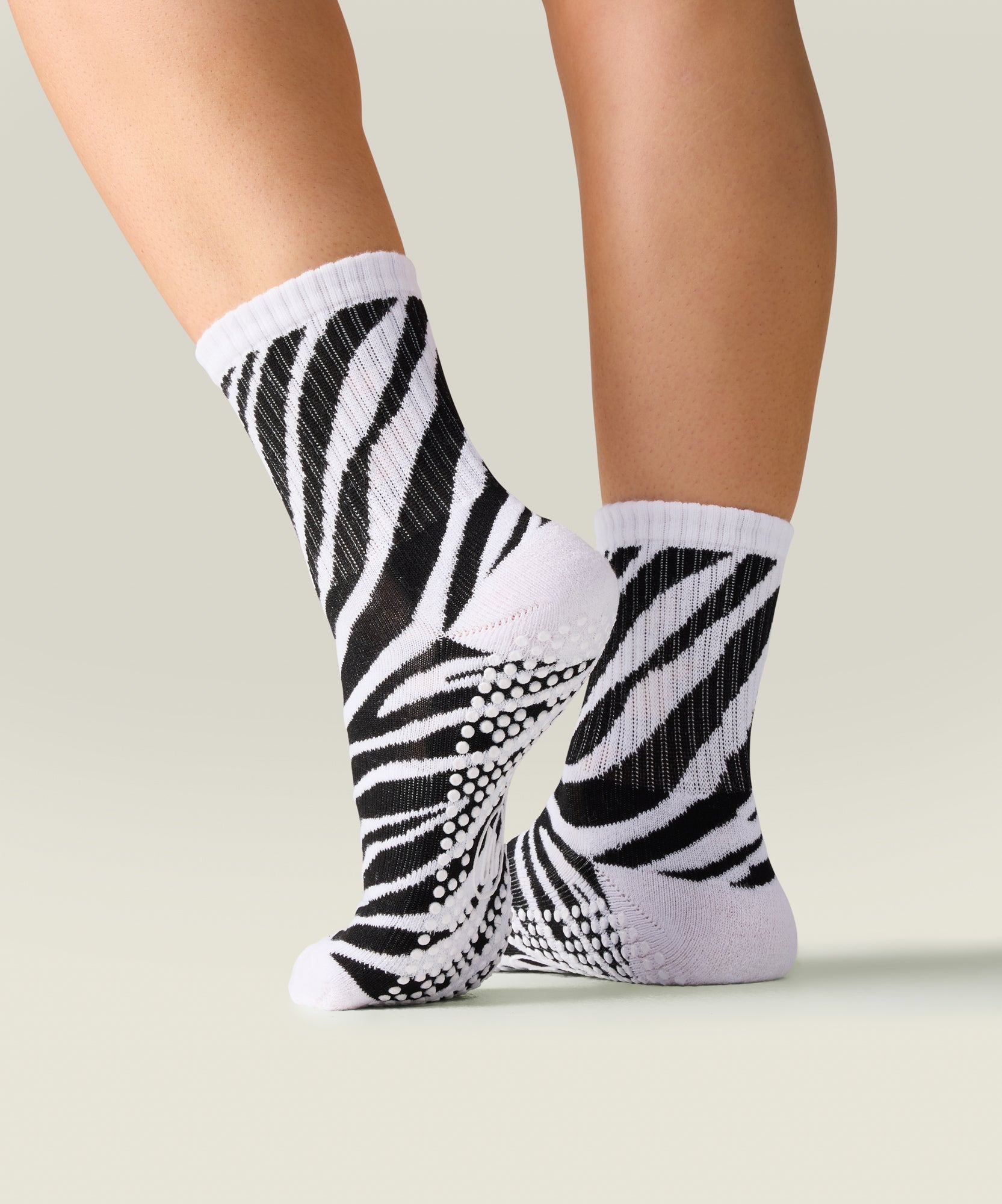 Crew Non Slip Grip Socks - Savanna Stripes