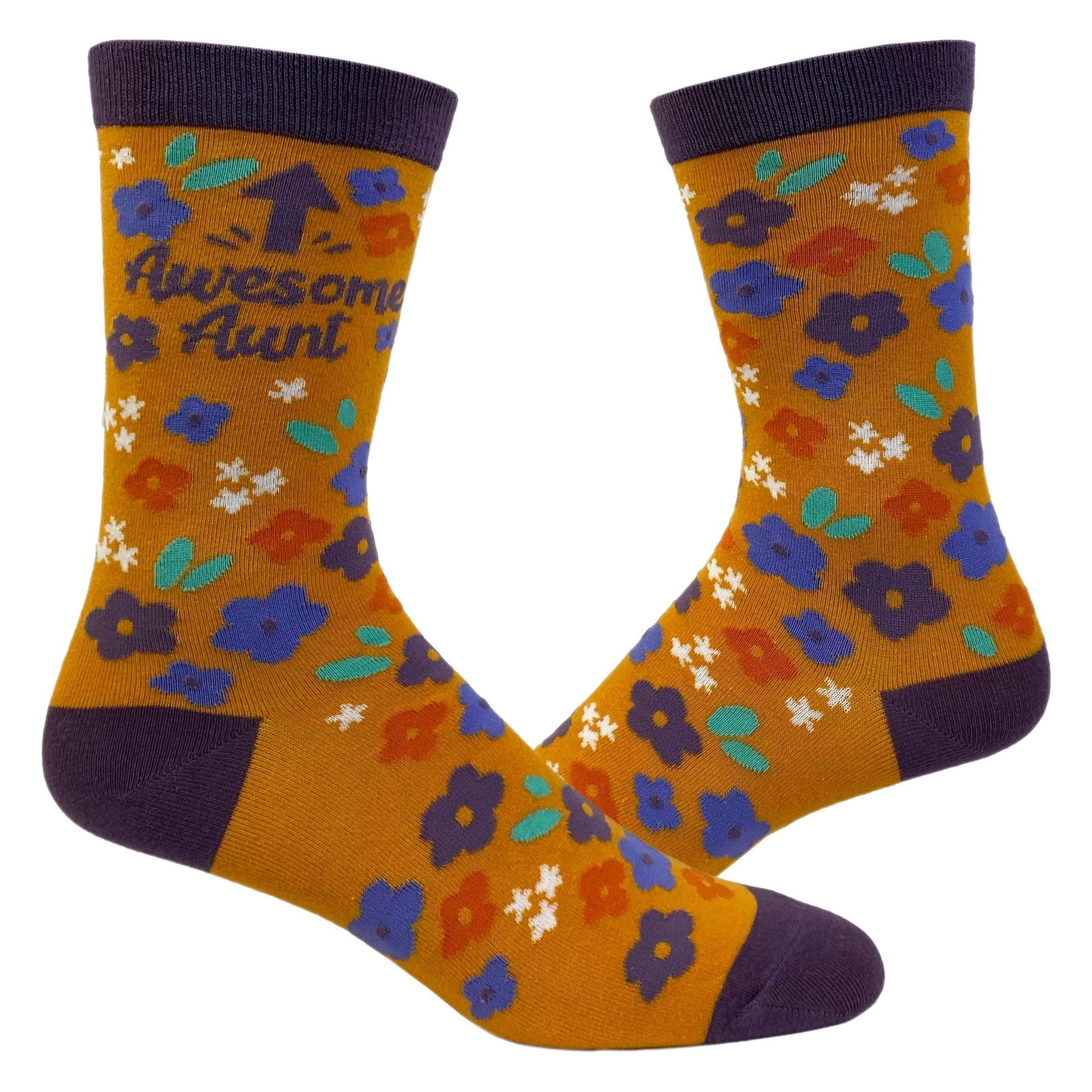 Womens Awesome Aunt Socks