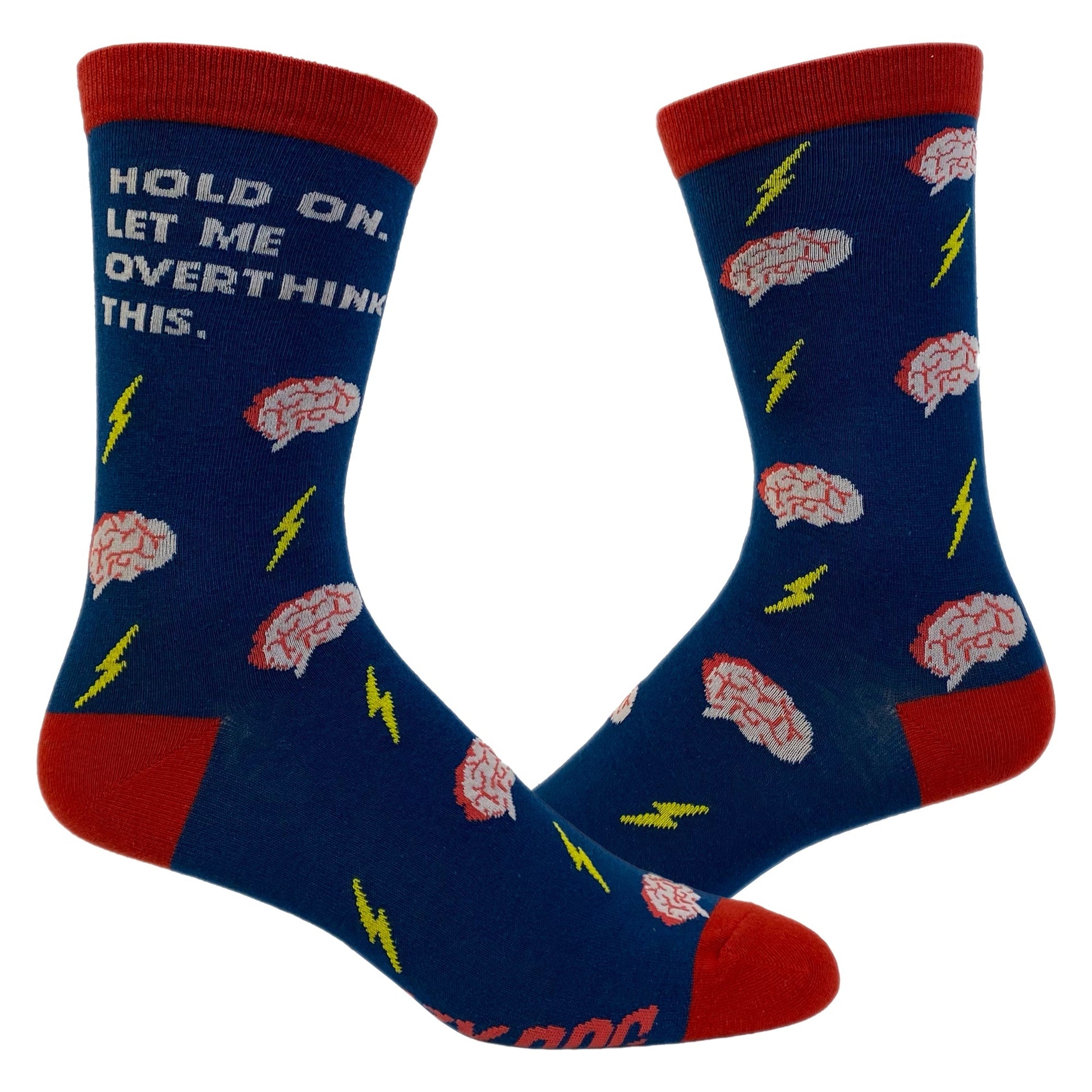 Womens Hold On Let Me Overthink This Socks