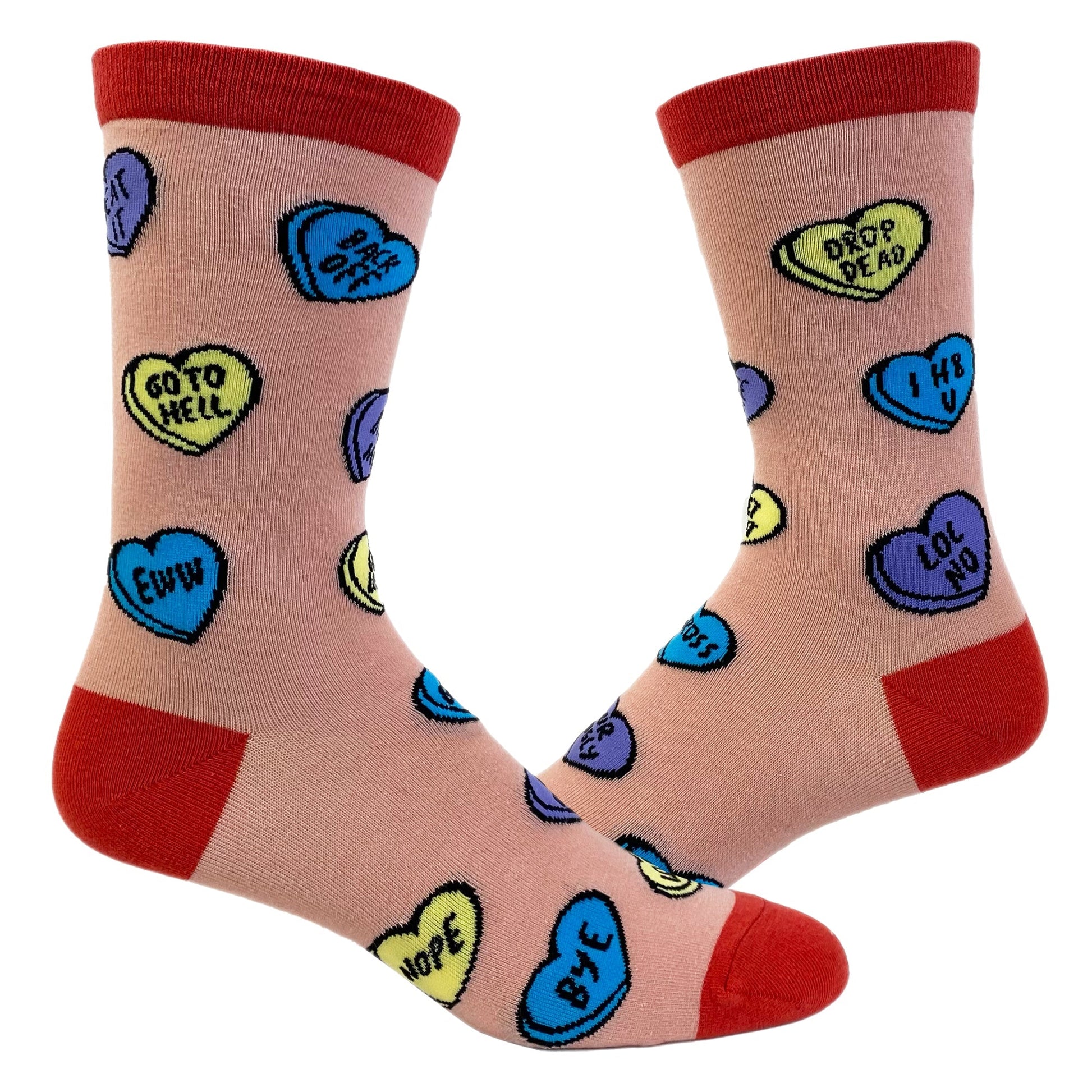 Womens Offensive Candy Hearts Socks