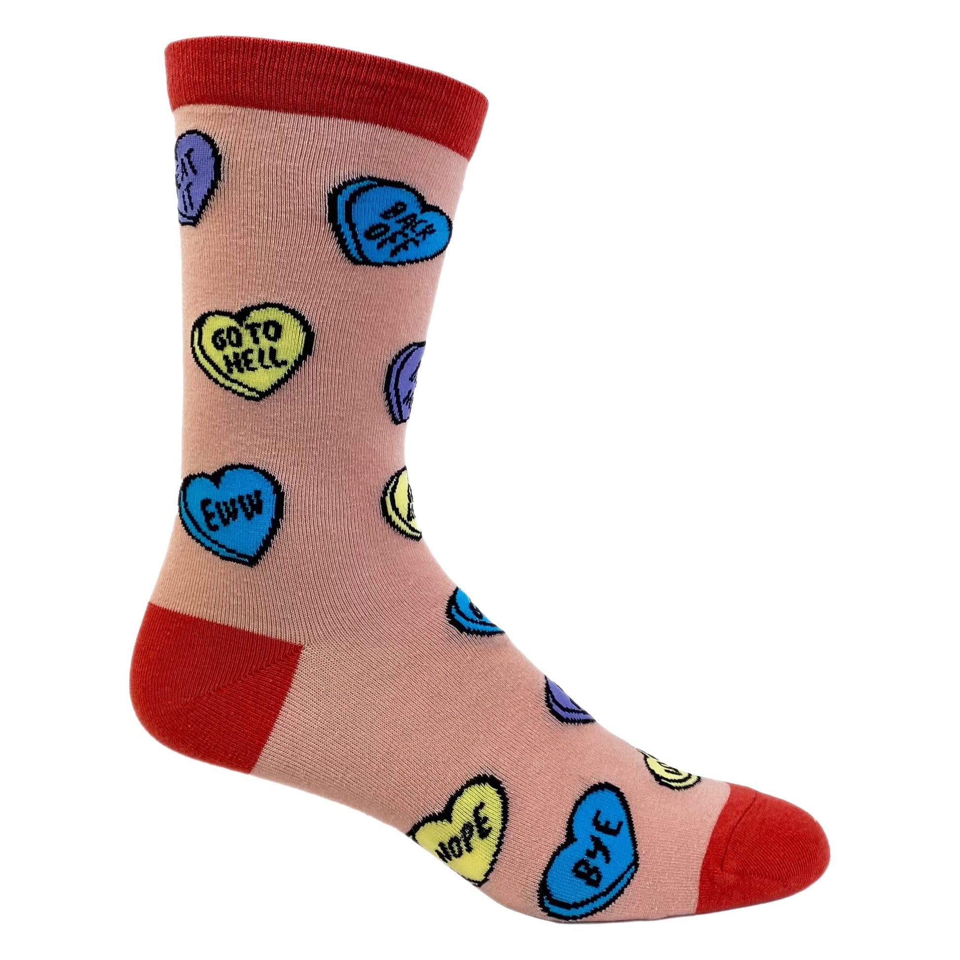 Womens Offensive Candy Hearts Socks