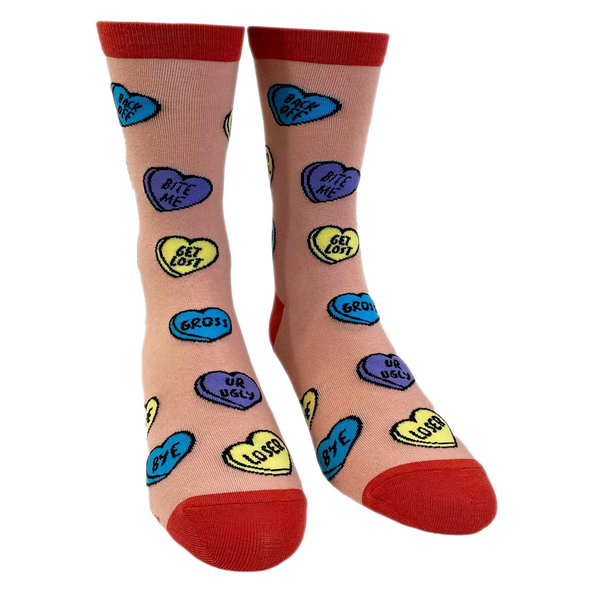 Womens Offensive Candy Hearts Socks