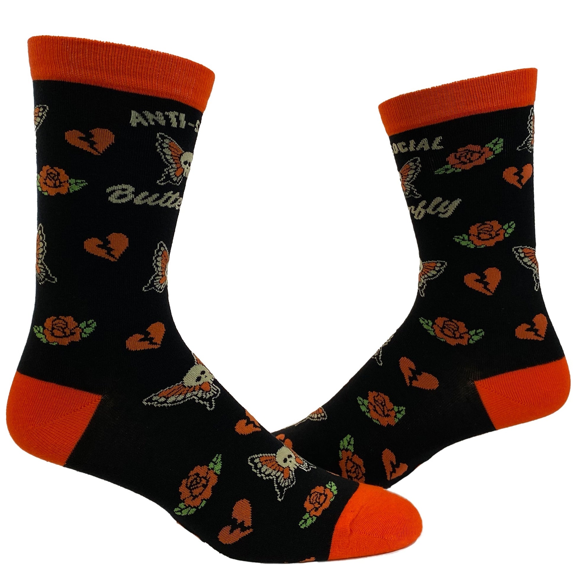 Womens Anti Social Butterfly Socks