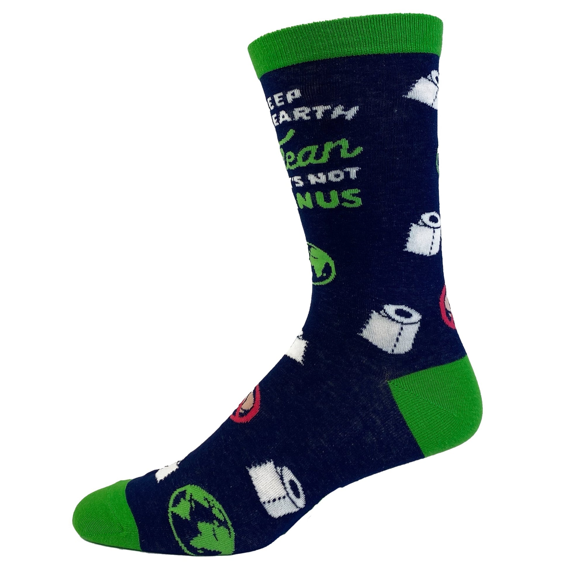 Womens Keep The Earth Clean It's Not Uranus Socks