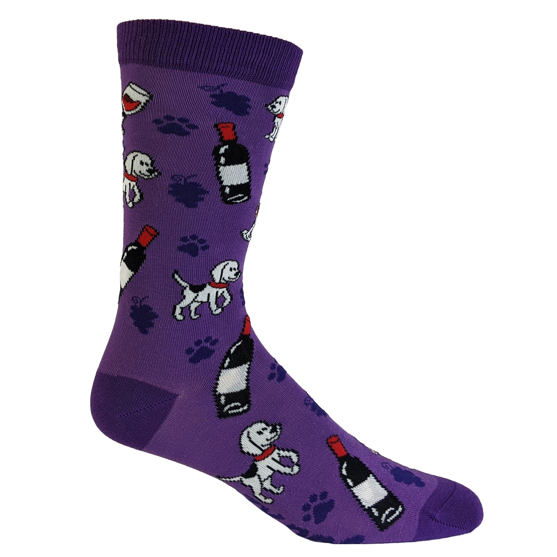 Womens Drink Wine And Pet My Dog Socks