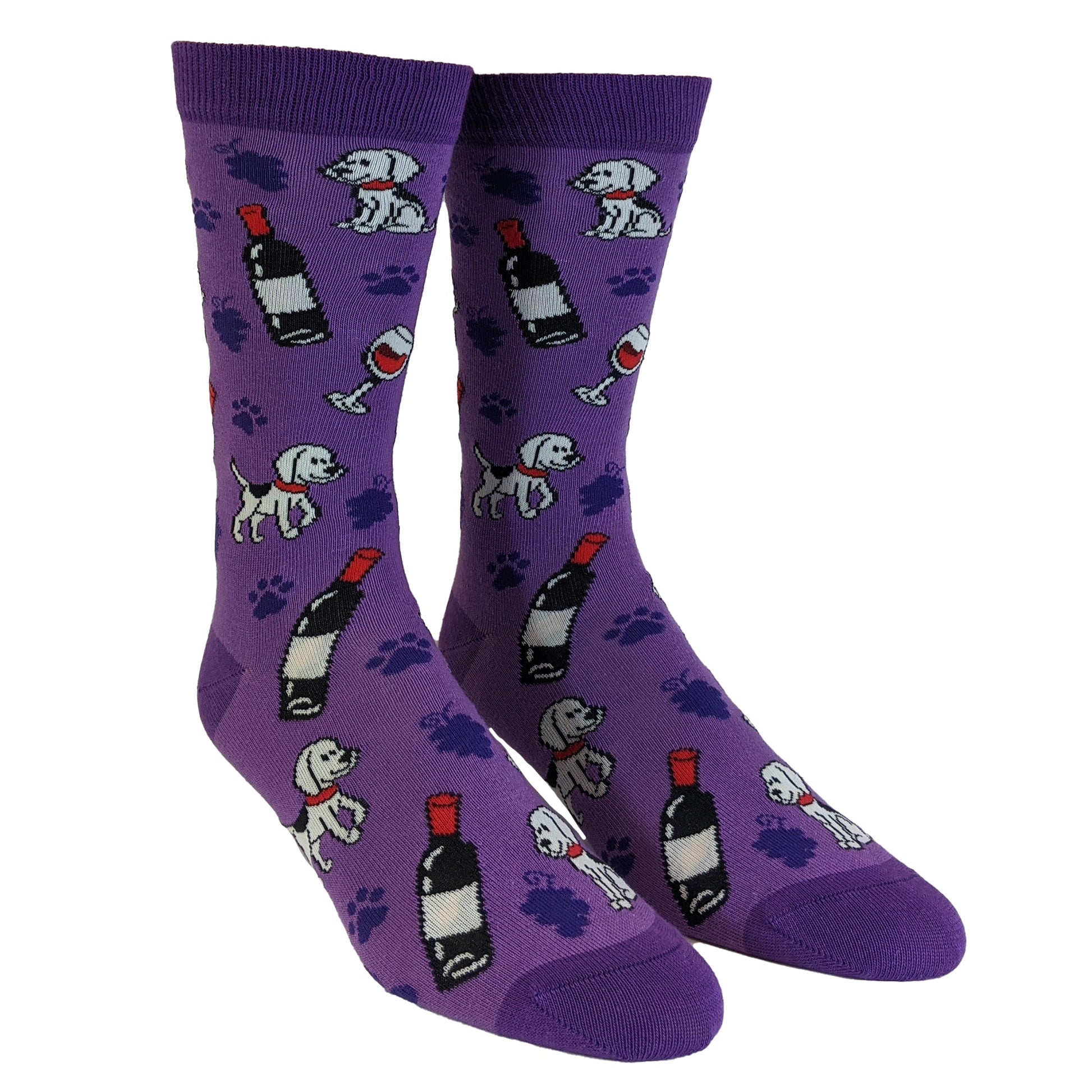 Womens Drink Wine And Pet My Dog Socks