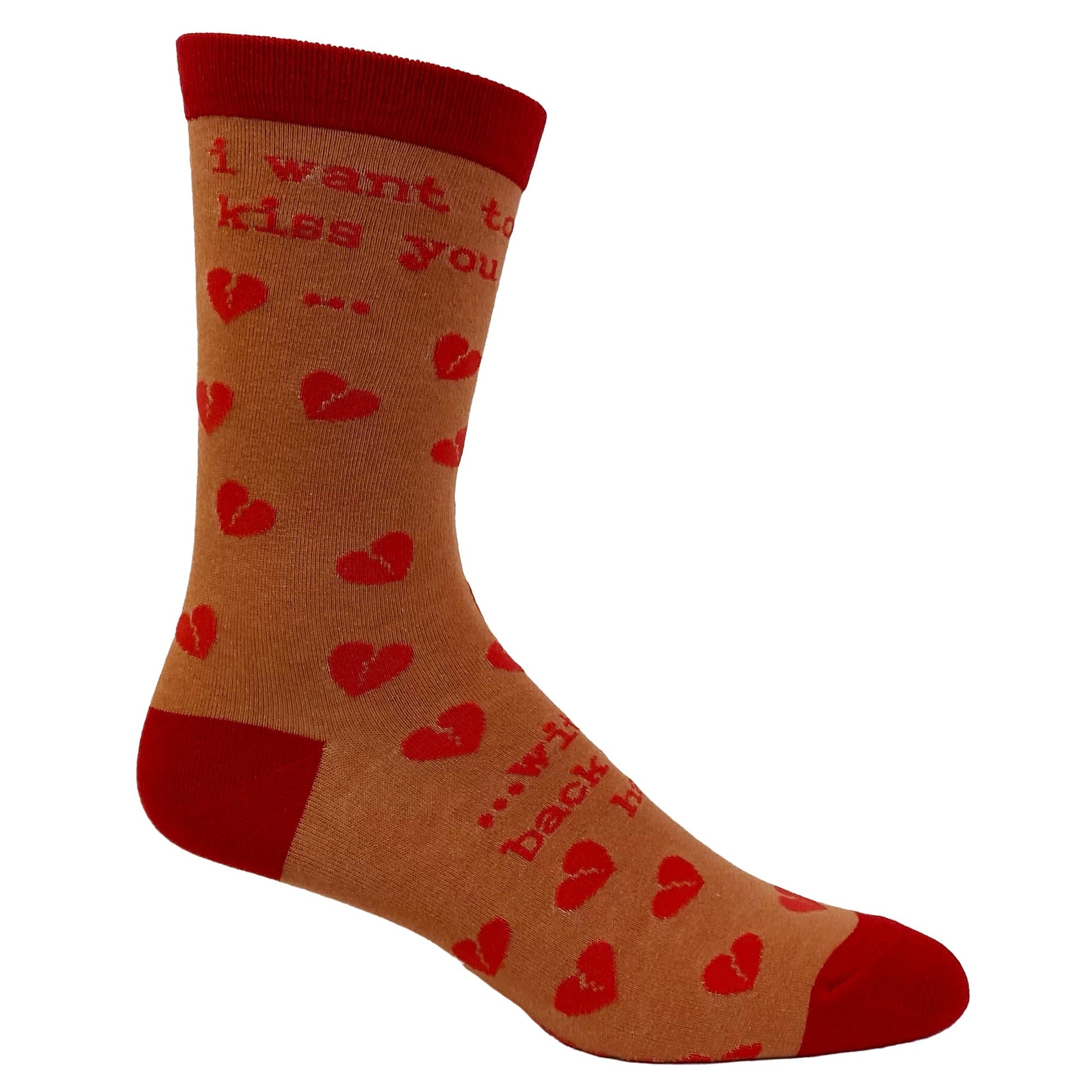 Womens I Want To Kiss You With The Back Of My Hand Socks