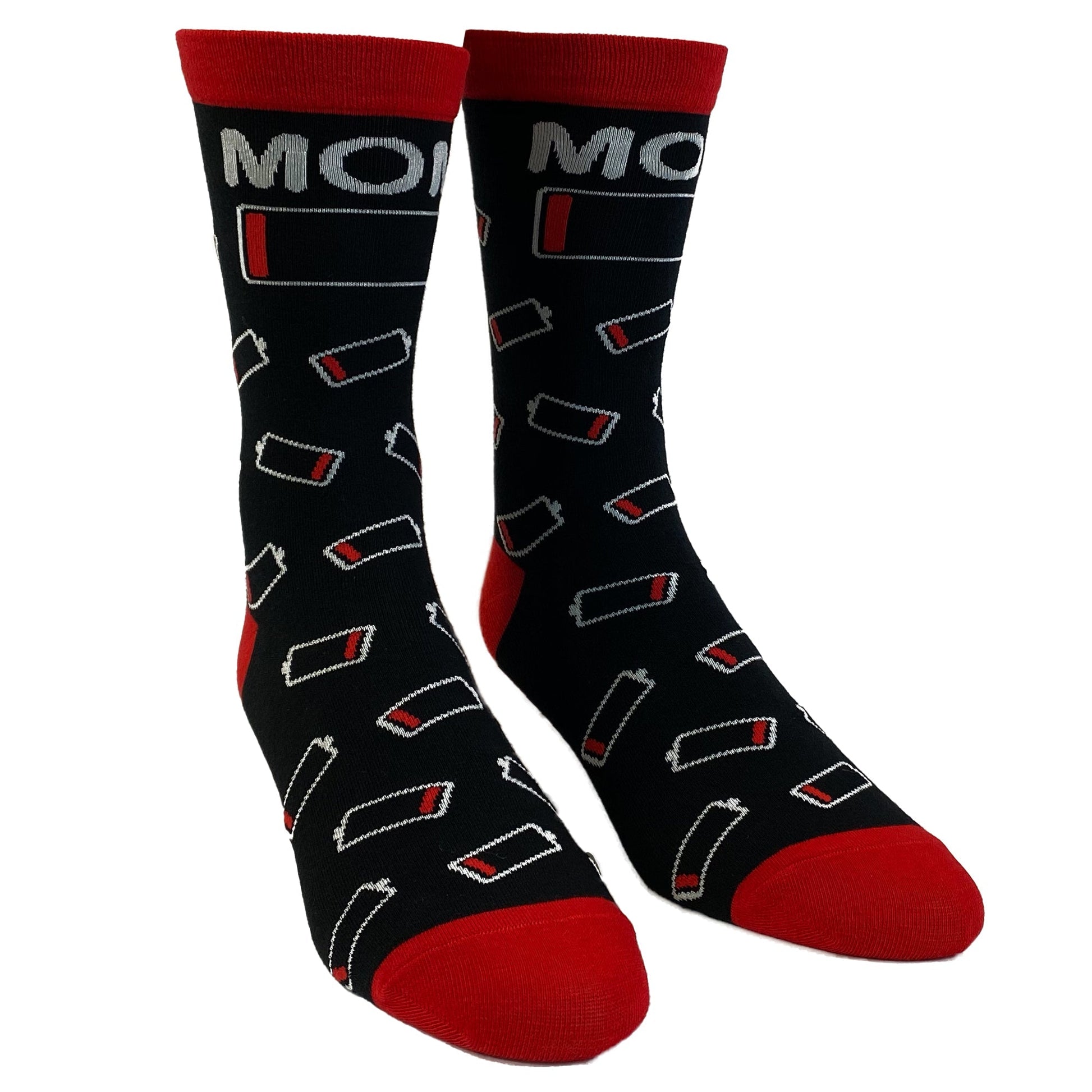 Womens Mom Battery Socks