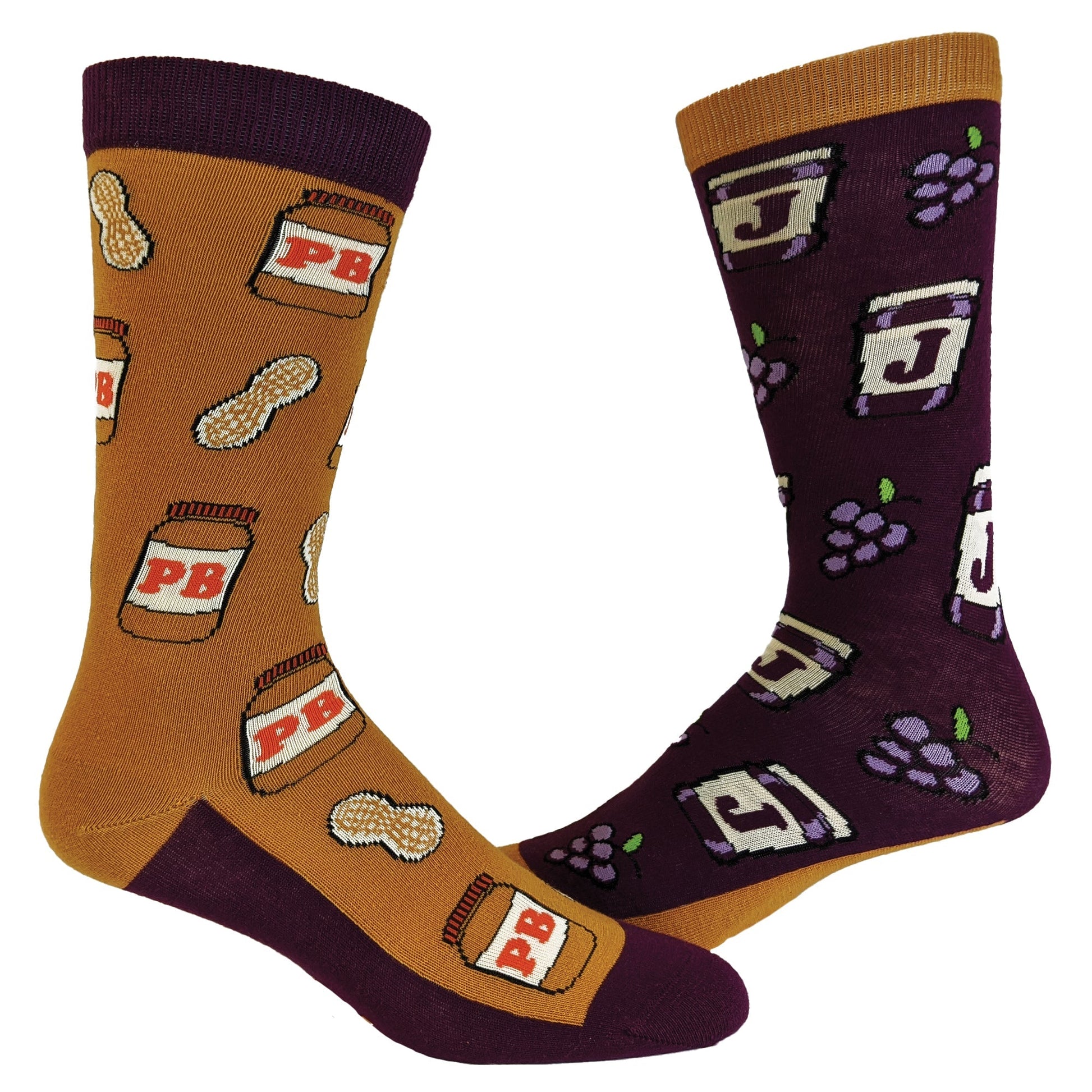 Mens Peanut Butter And Jelly Socks