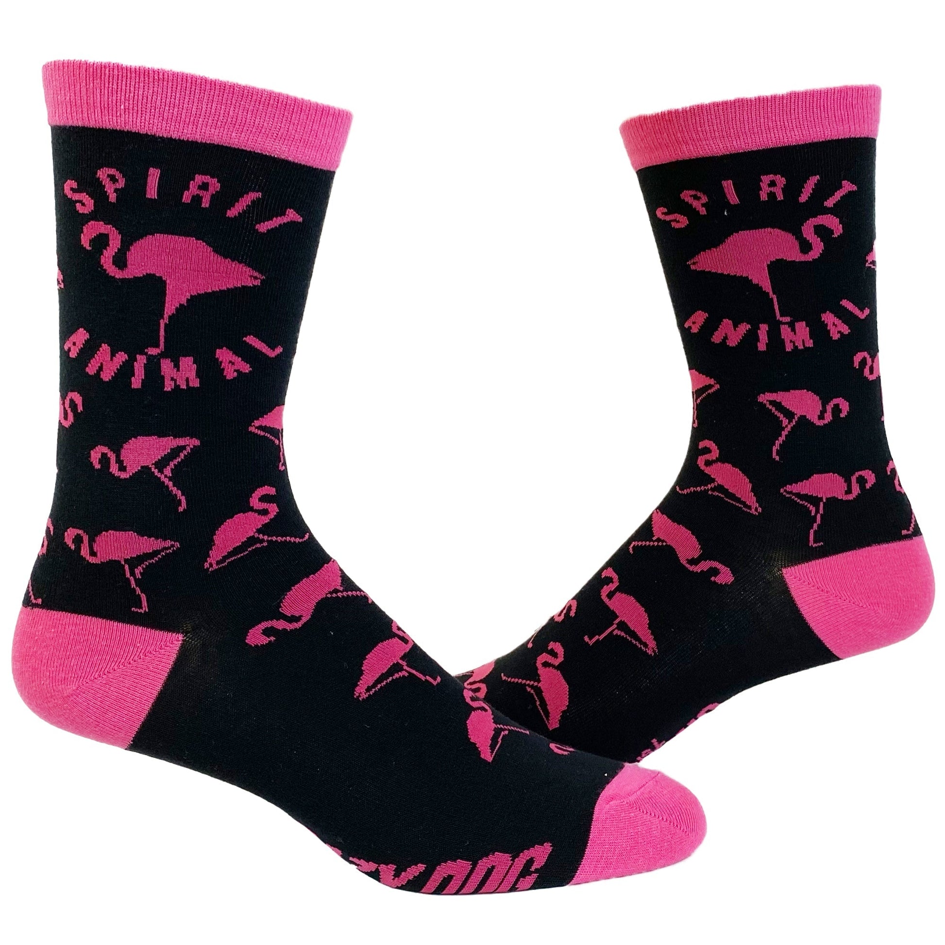 Womens Spirit Animal Flamingo Socks