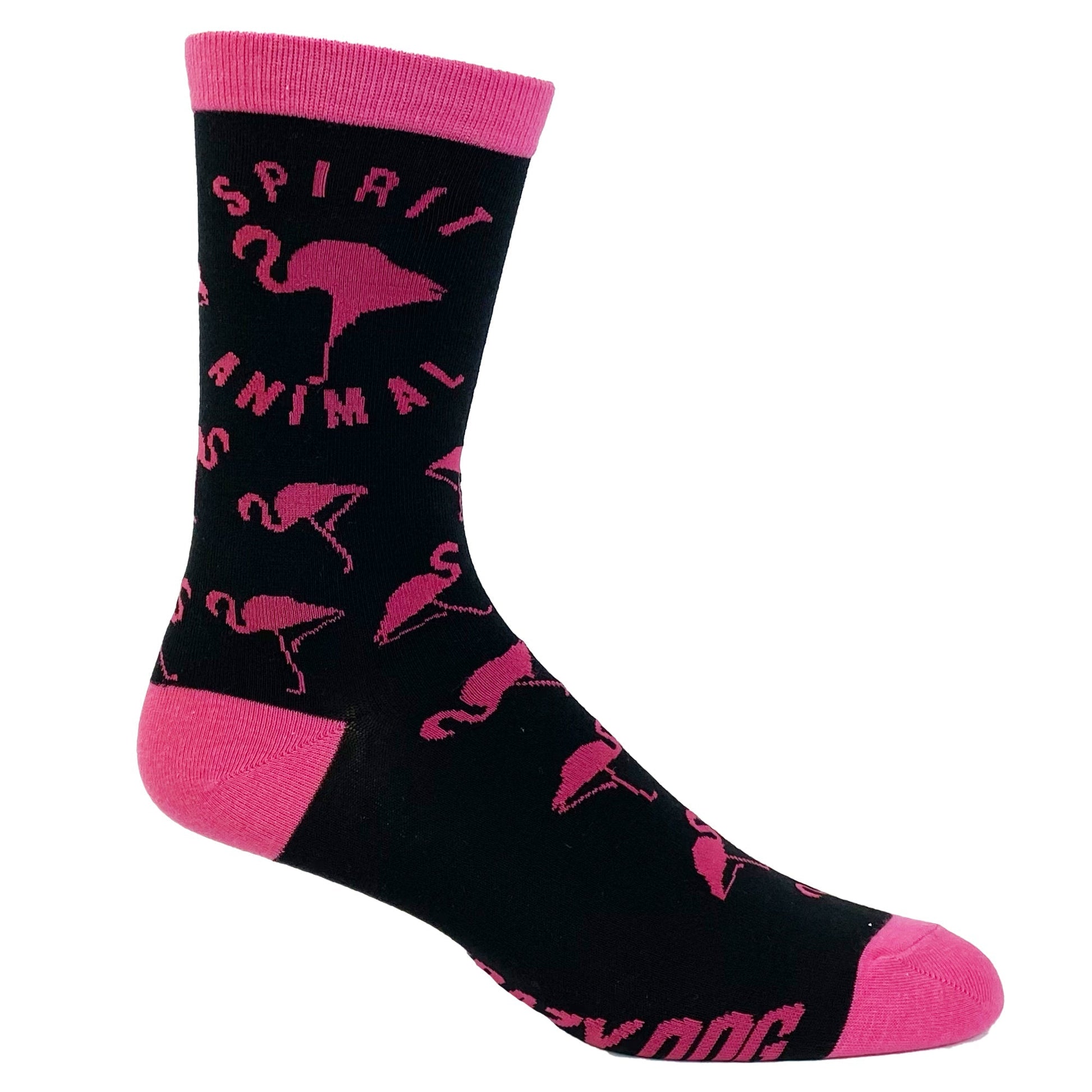 Womens Spirit Animal Flamingo Socks