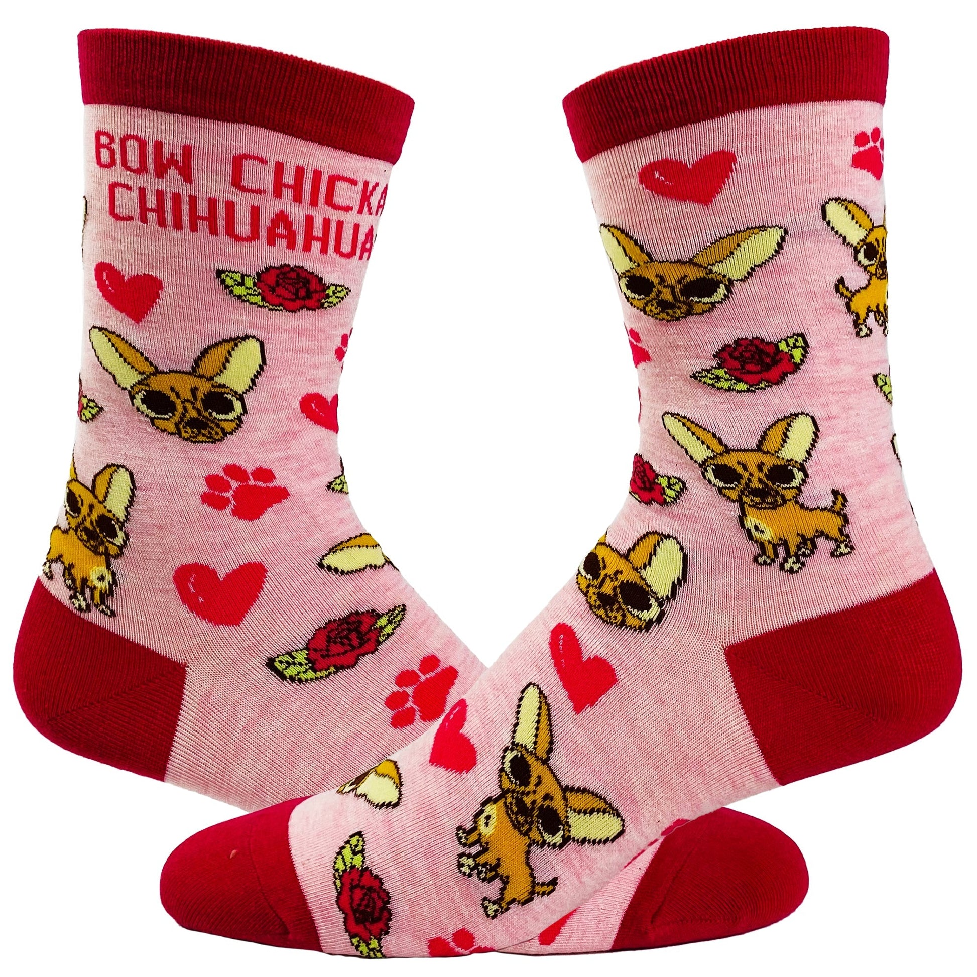 Women's Bow Chicka Chihuahua Socks