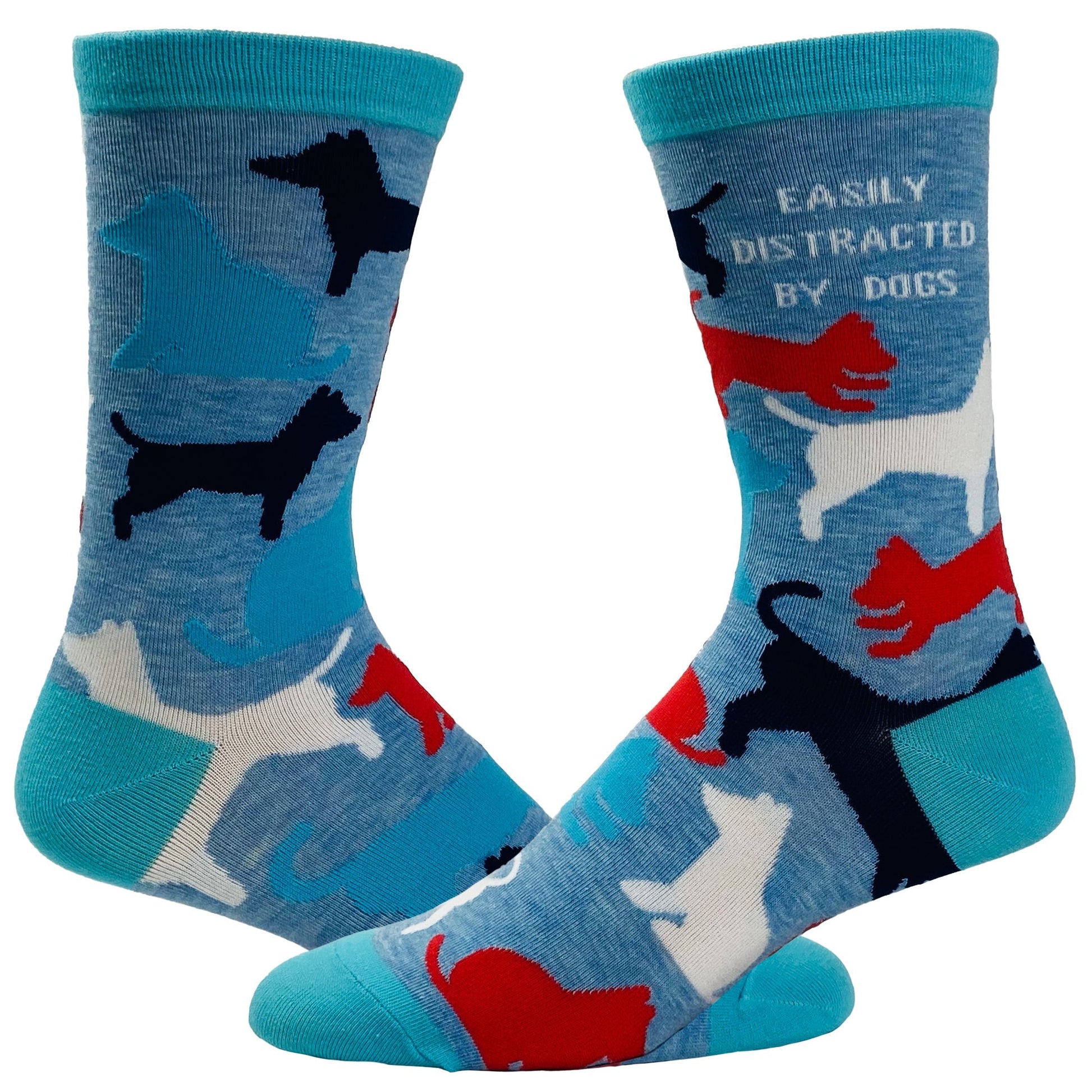 Women's Easily Distracted By Dogs Socks