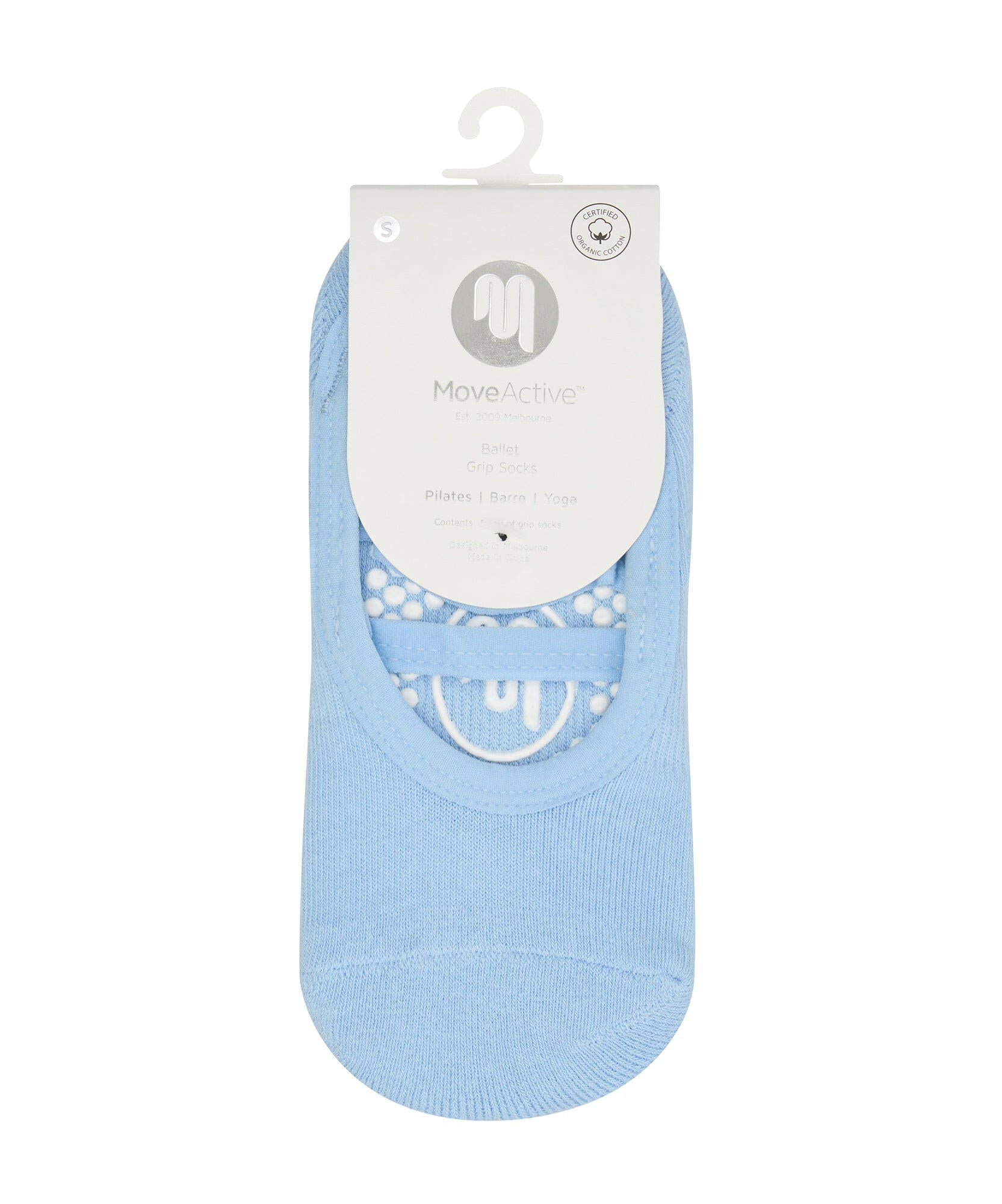 Ballet Non Slip Grip Socks - Powder Blue