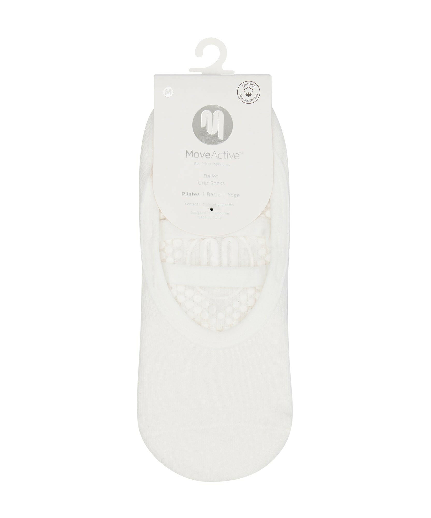 Ballet Non Slip Grip Socks - Ivory
