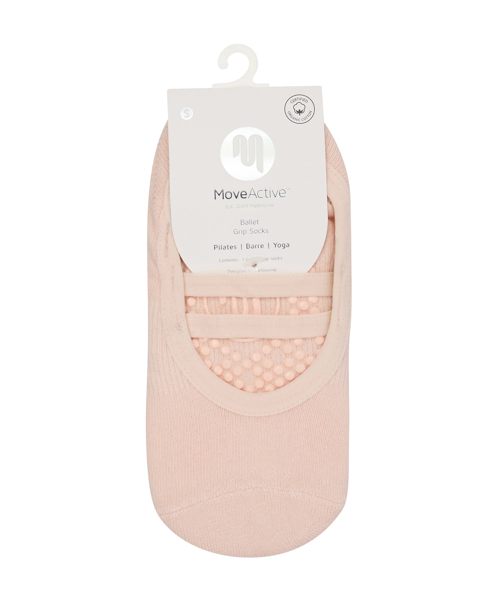 Ballet Non Slip Grip Socks - Soft Pink
