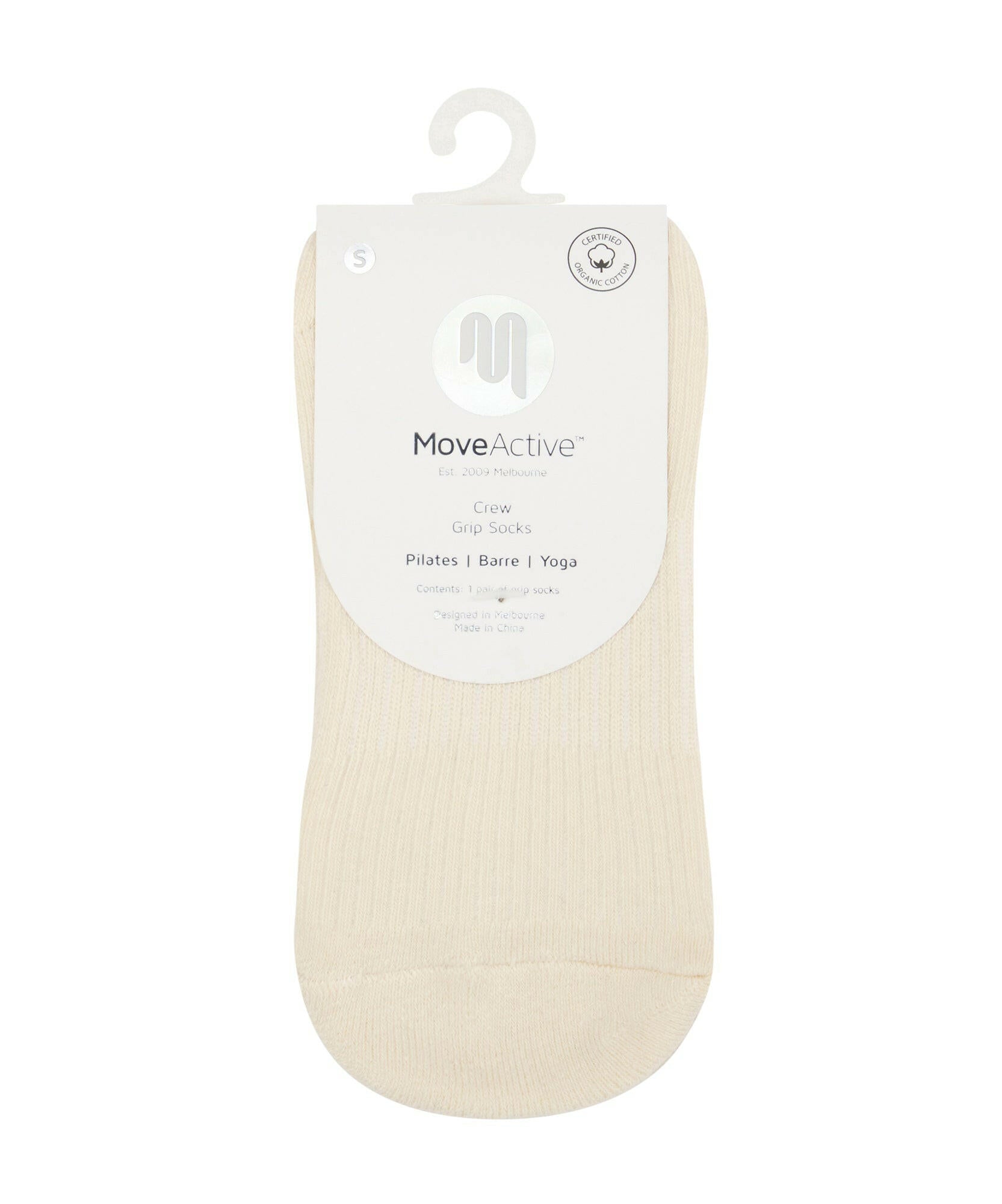 Crew Non Slip Grip Socks - Vintage Ivory