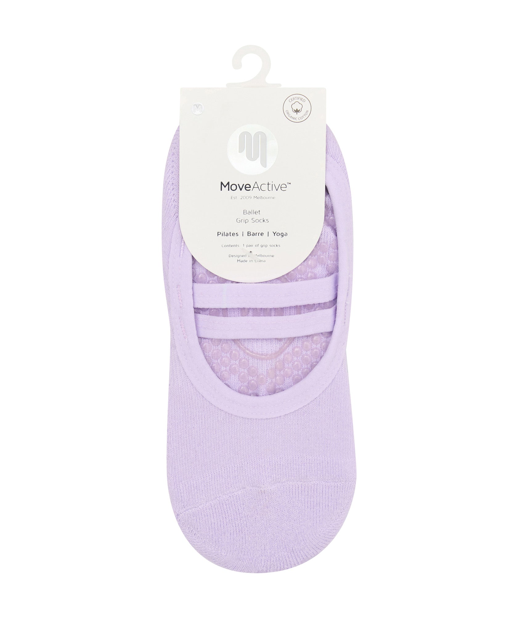 Ballet Non Slip Grip Socks - Lavender Haze