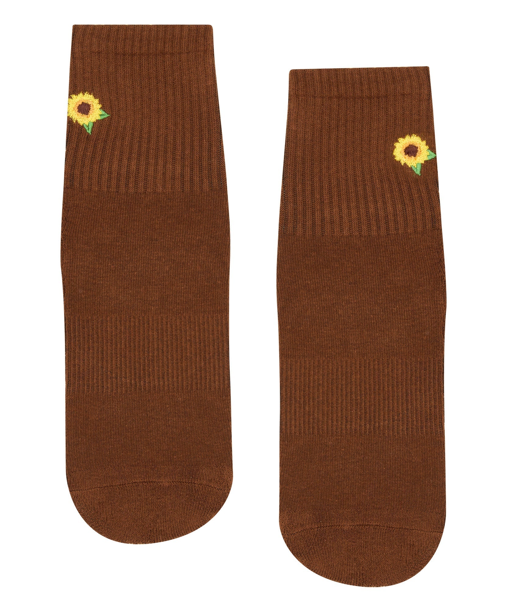 Crew Non Slip Grip Socks - Sunflower Fields