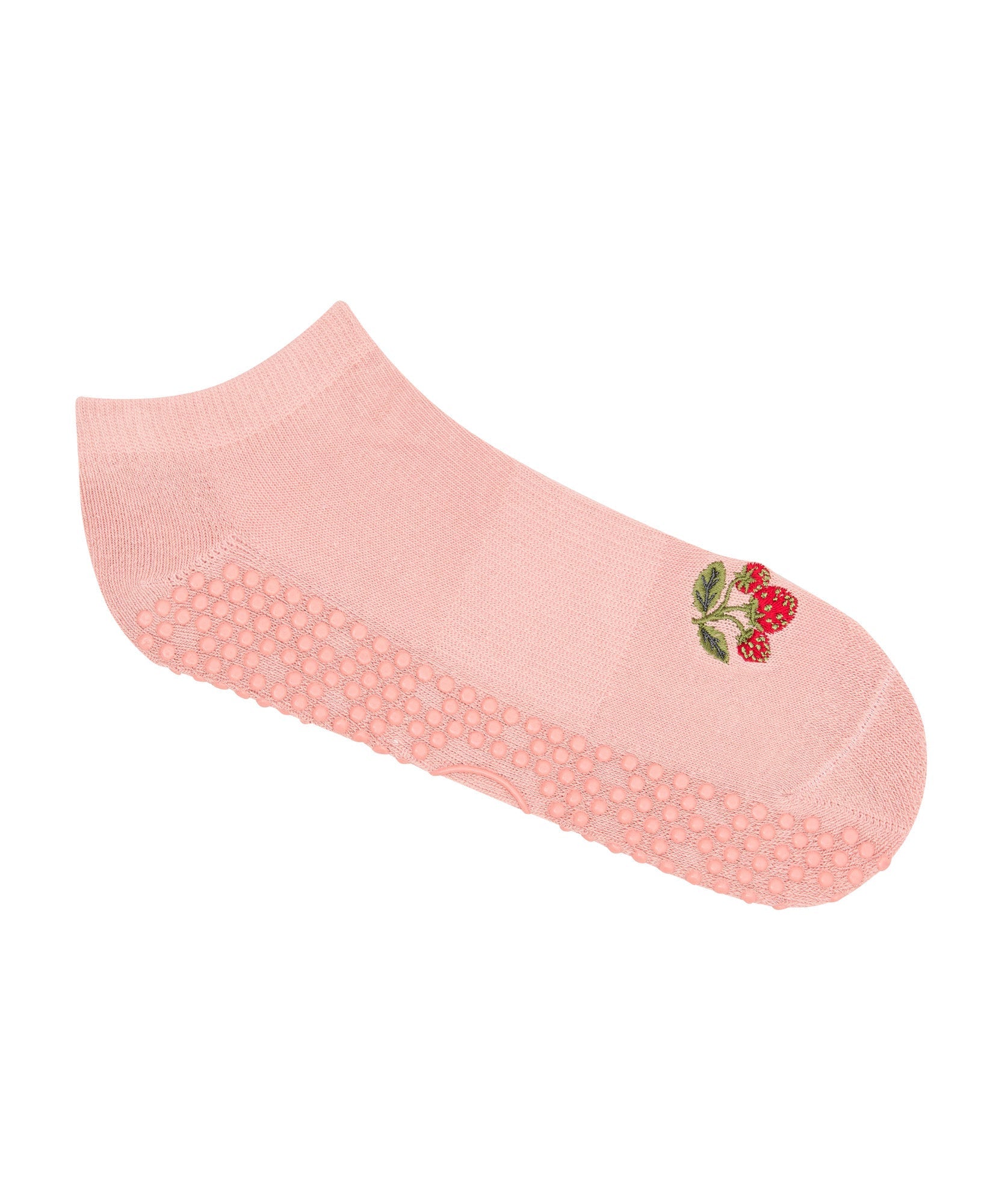 Classic Low Rise Grip Socks - Strawberry Patch