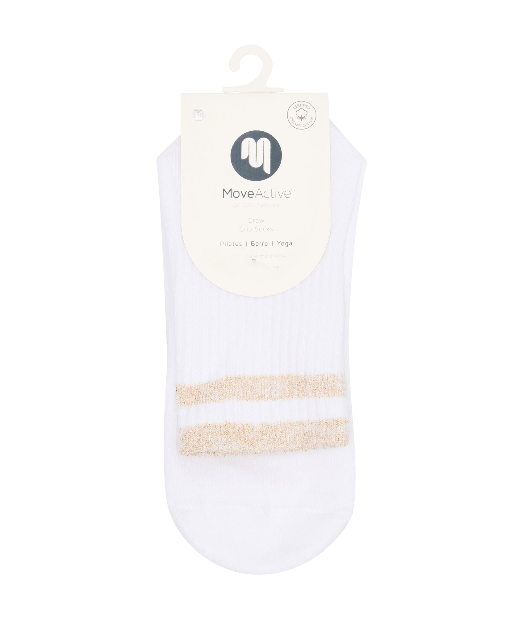 Crew Non Slip Grip Socks - Neon Nights Stripe