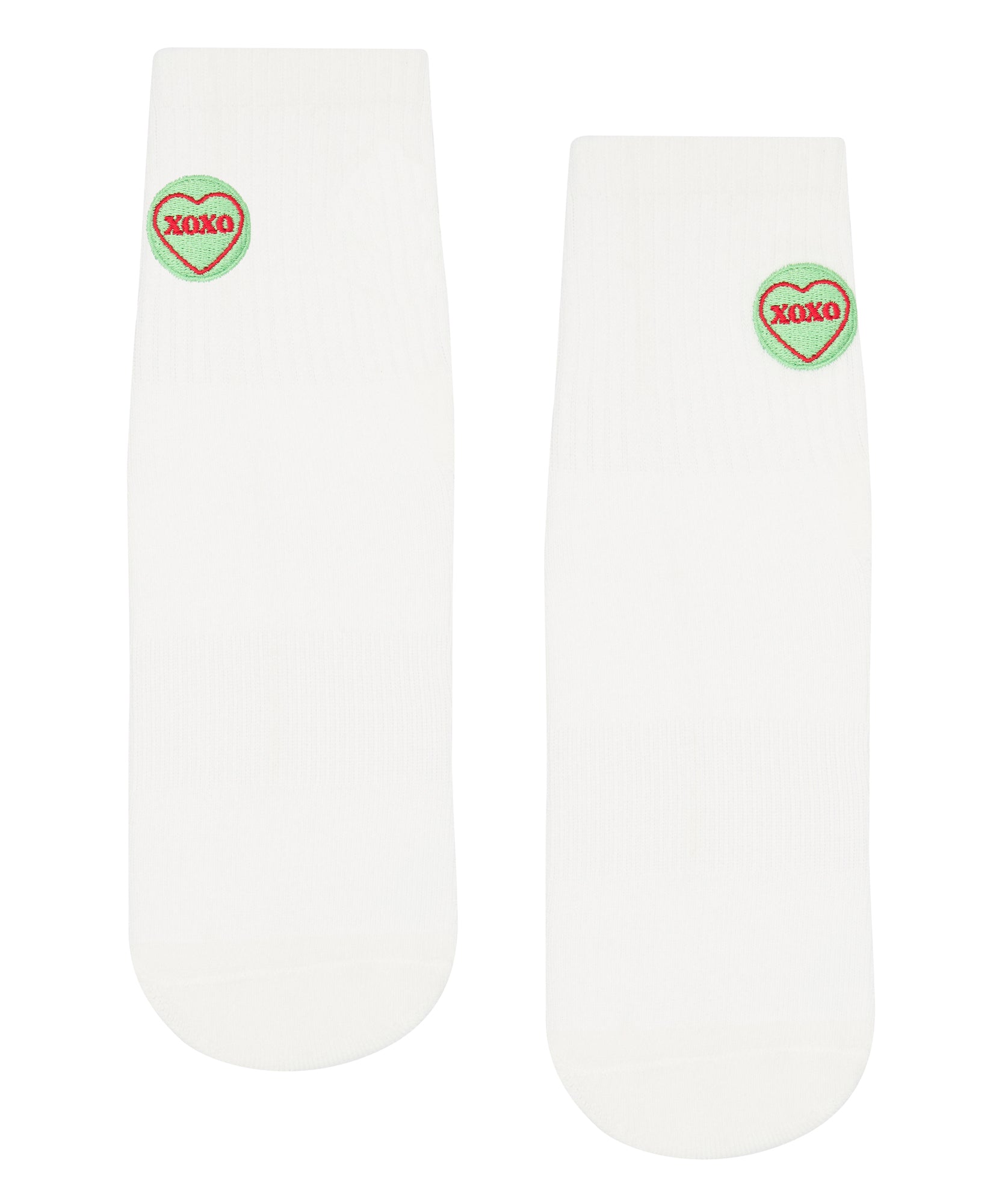 Crew Non Slip Grip Socks - XOXO