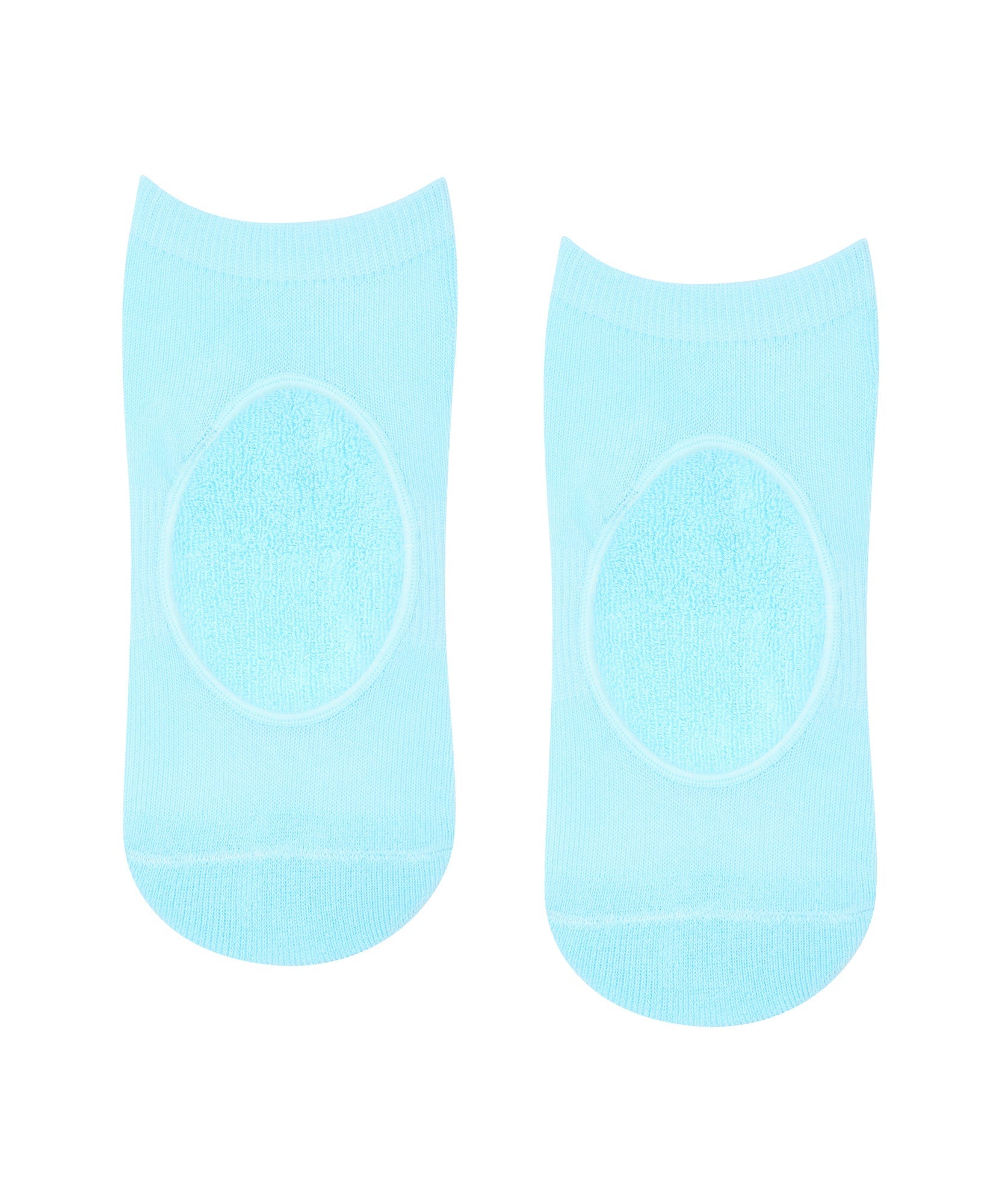 Slide On Non Slip Grip Socks - Ice Blue