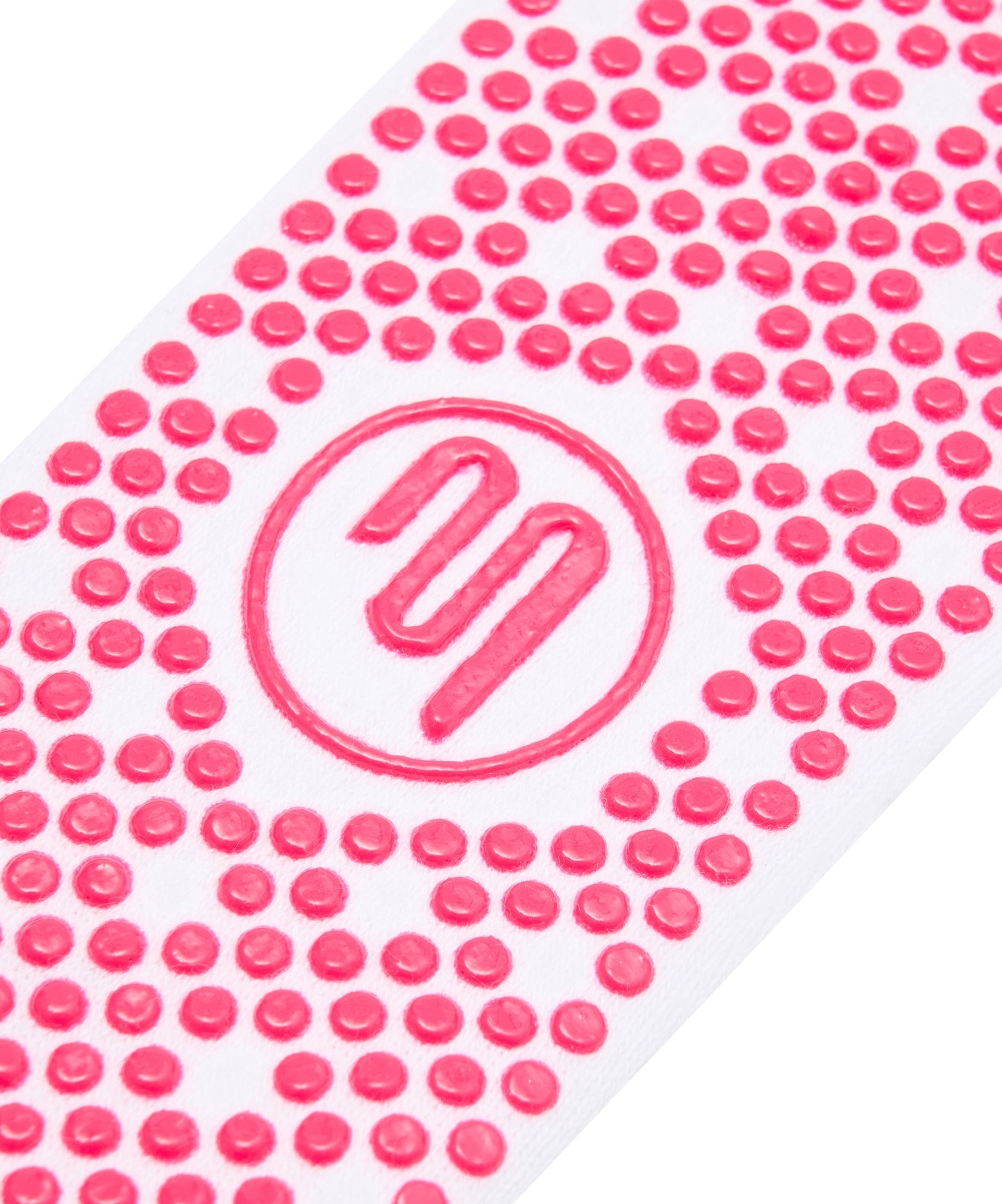 Crew Non Slip Grip Socks - Neon Pink Stripe