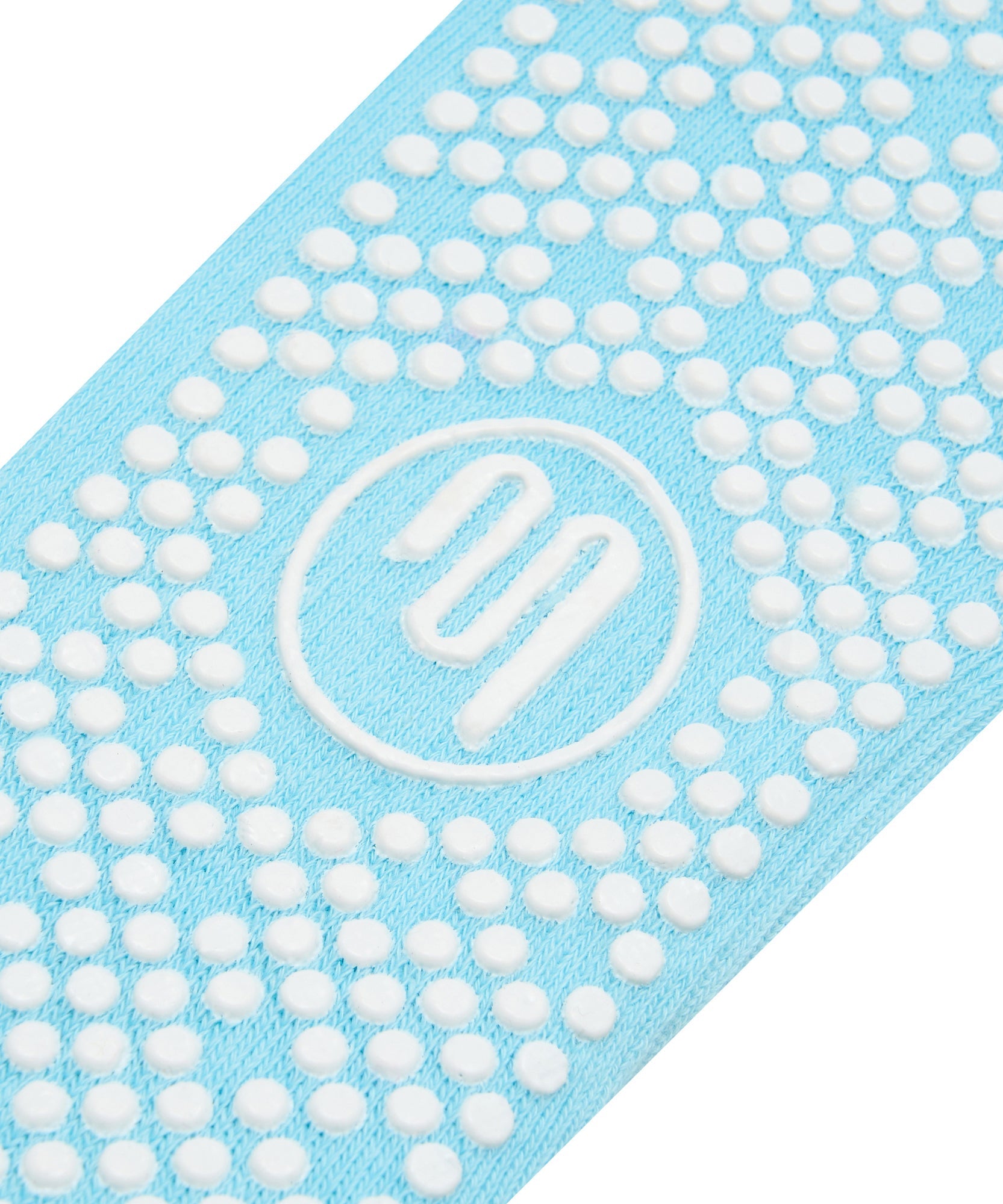 Slide On Non Slip Grip Socks - Ice Blue