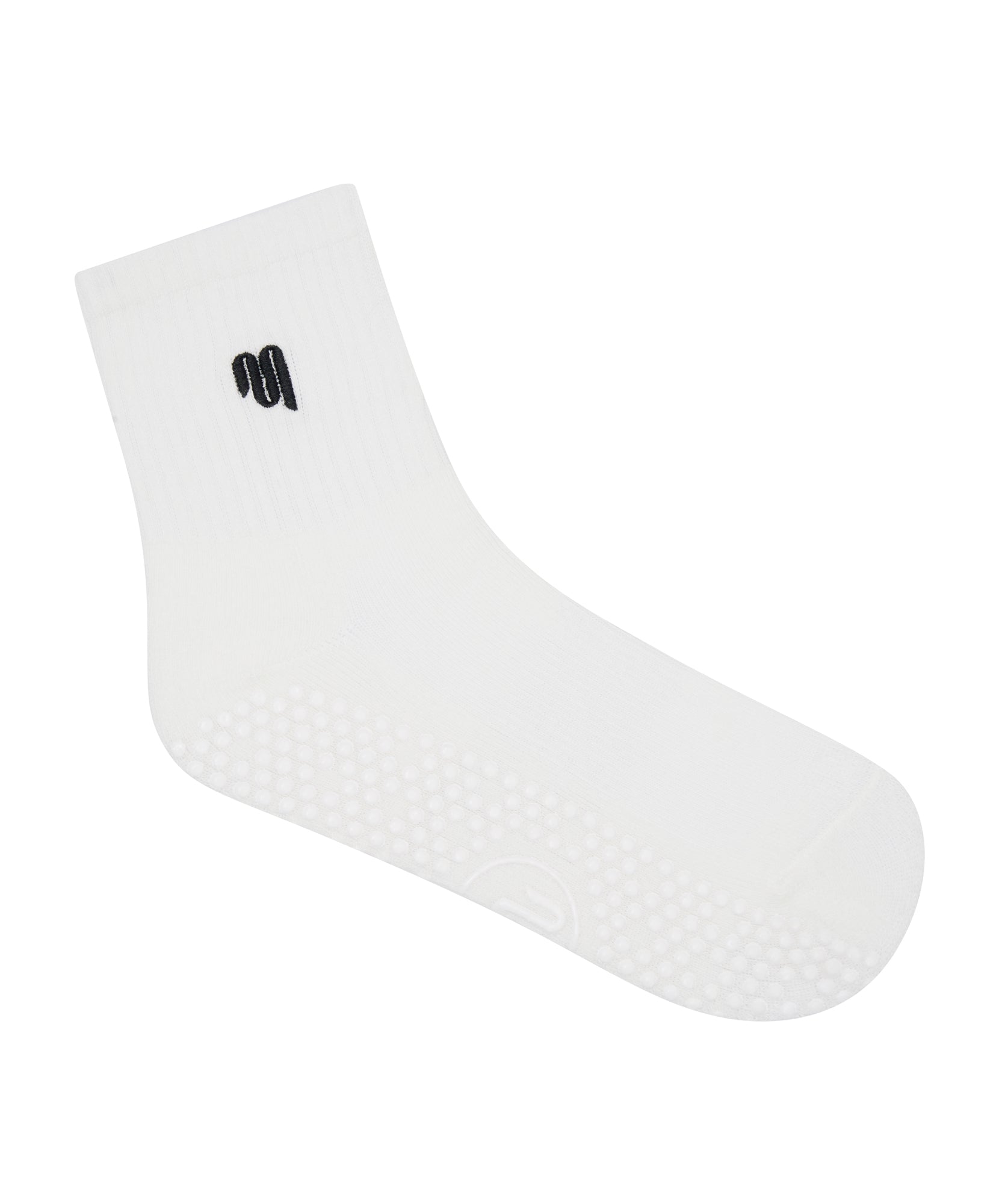 Crew Non Slip Grip Socks - MoveActive Ivory