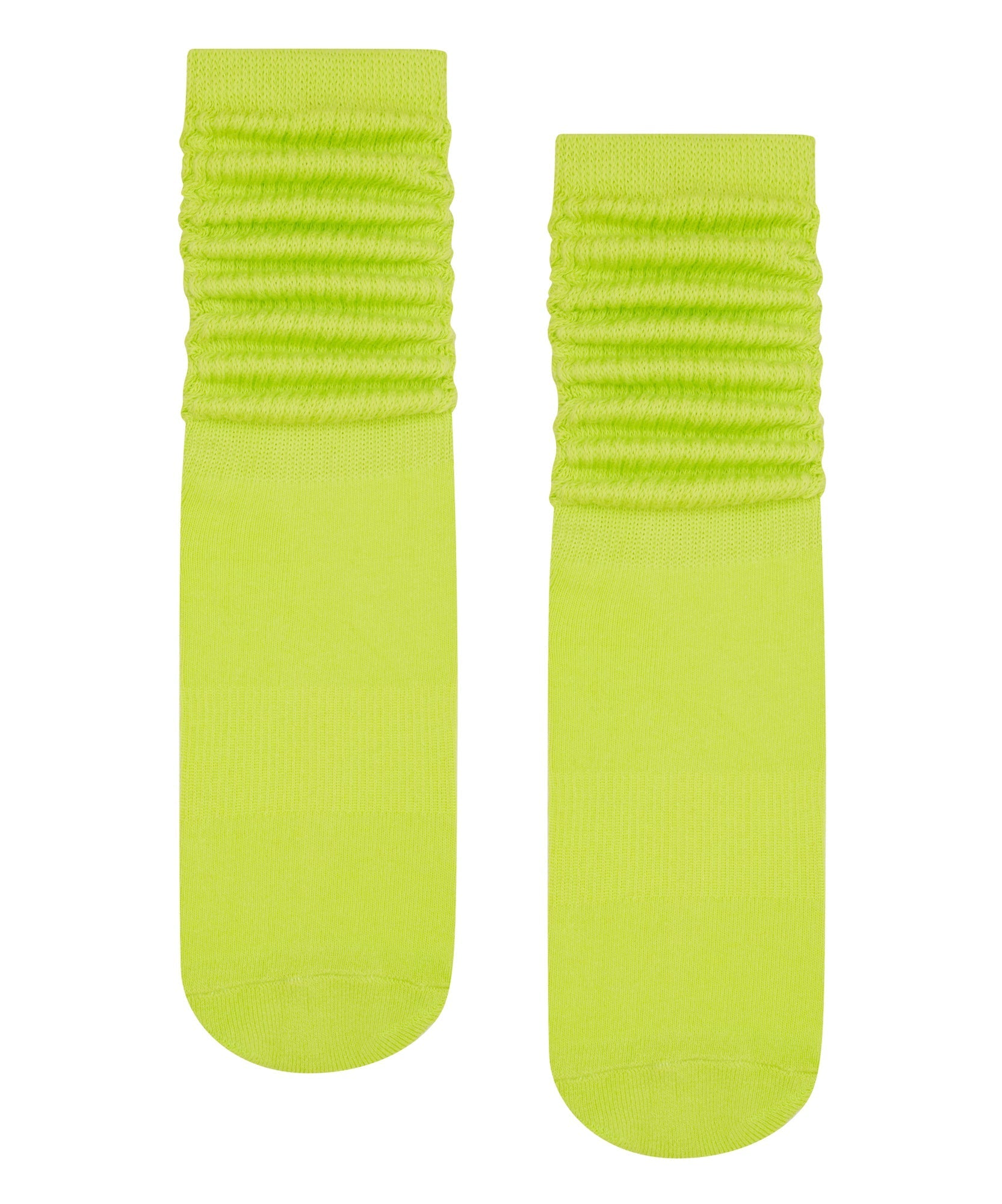 Scrunch Non Slip Grip Socks - Lime High