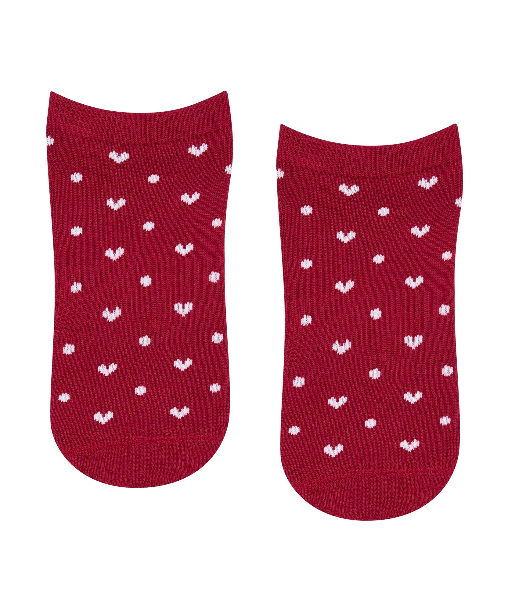 Classic Low Rise Grip Socks - Speckled Ruby