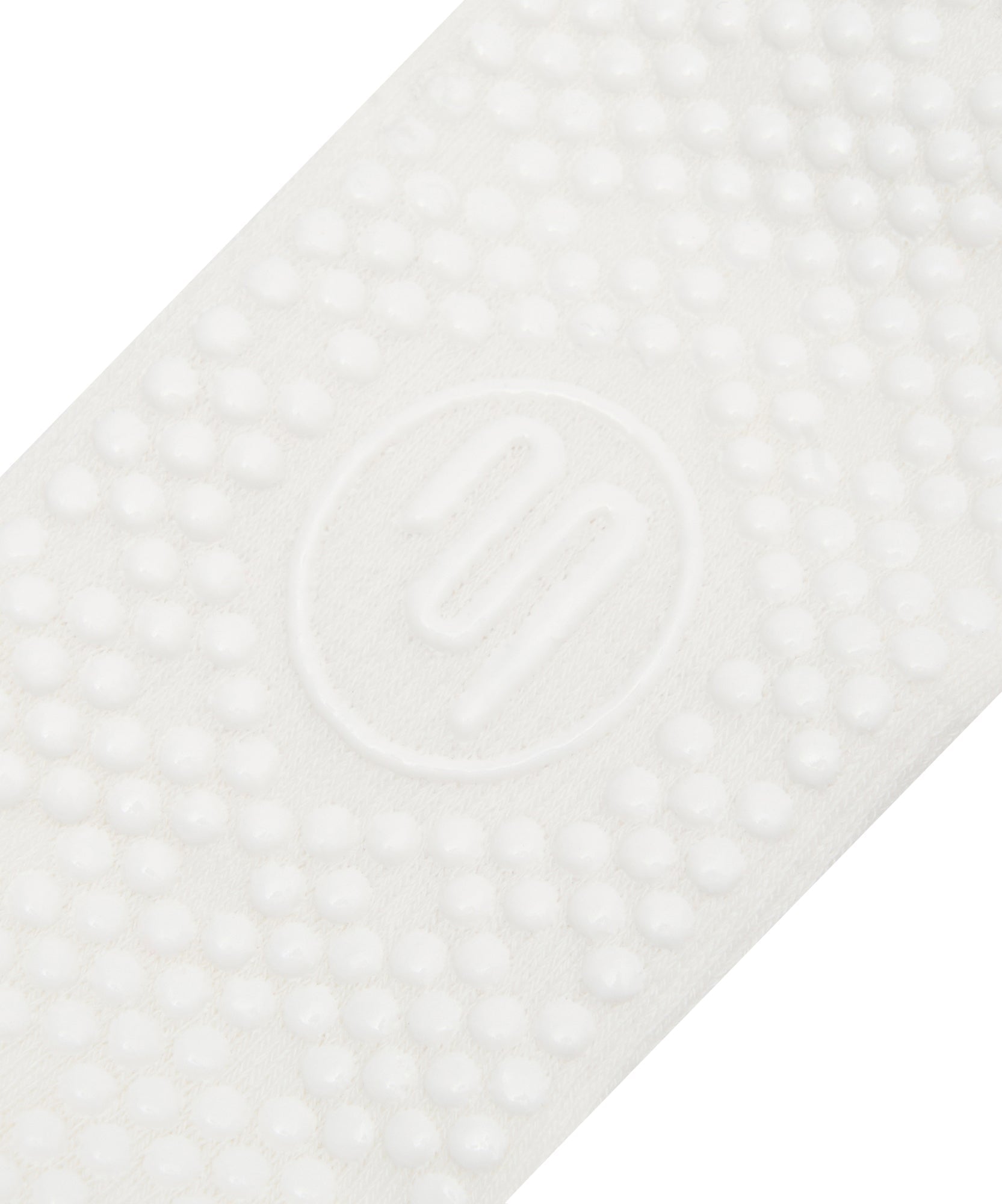 Quarter Crew Non Slip Grip Socks - Snow Ruffle