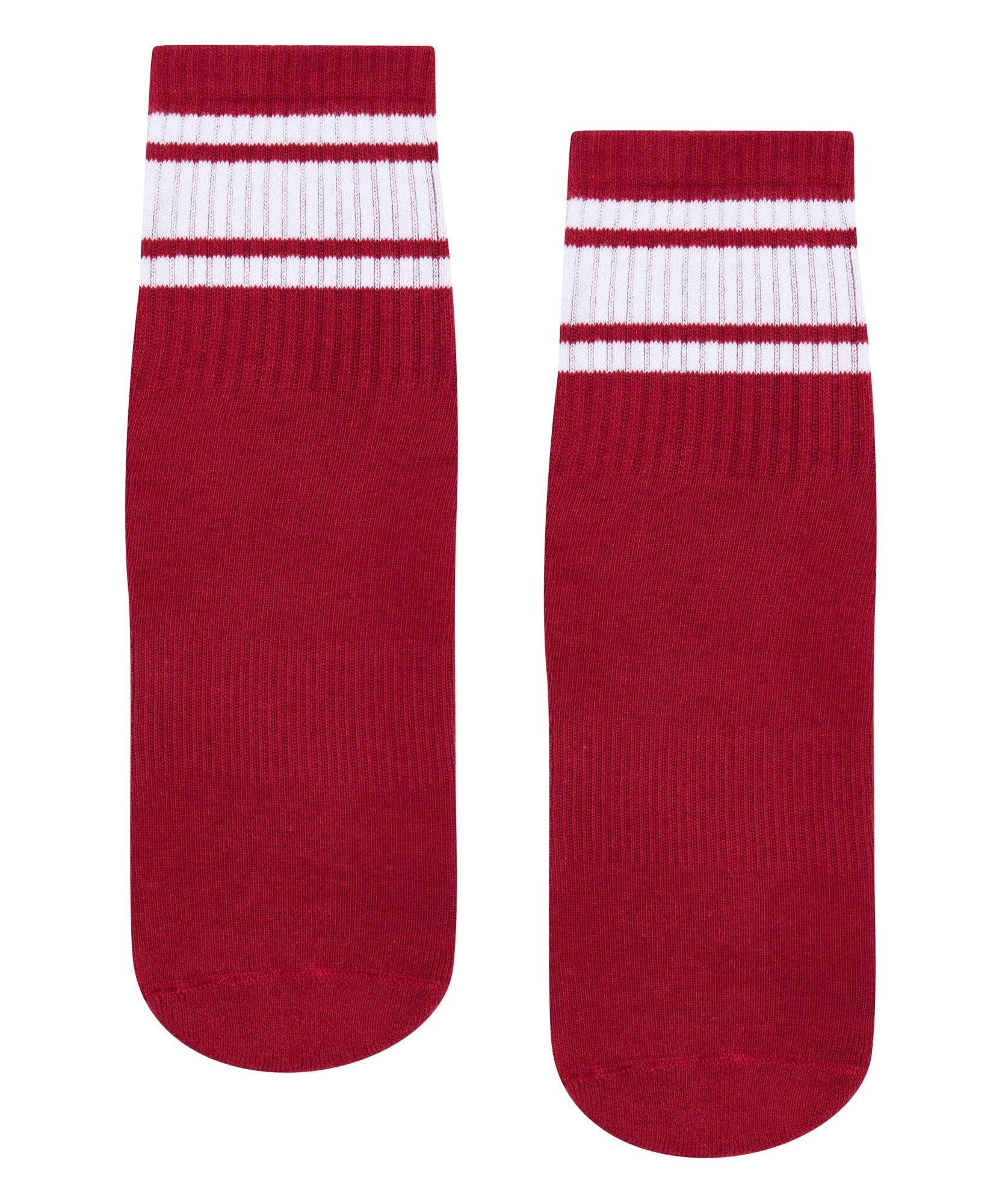 Crew Non Slip Grip Socks - Ruby Stripe