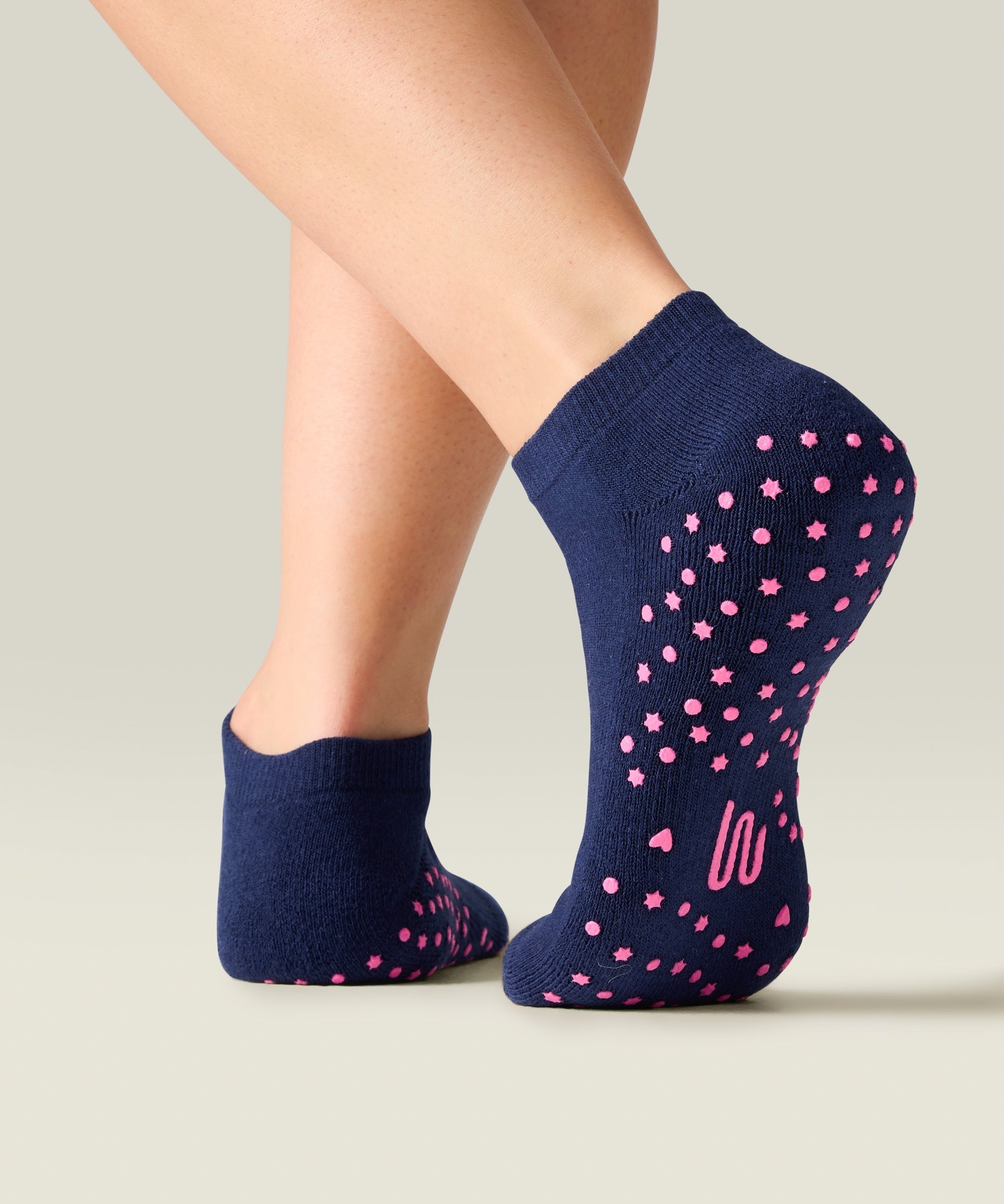 Classic Low Rise Grip Socks - Howdy Partner Ink