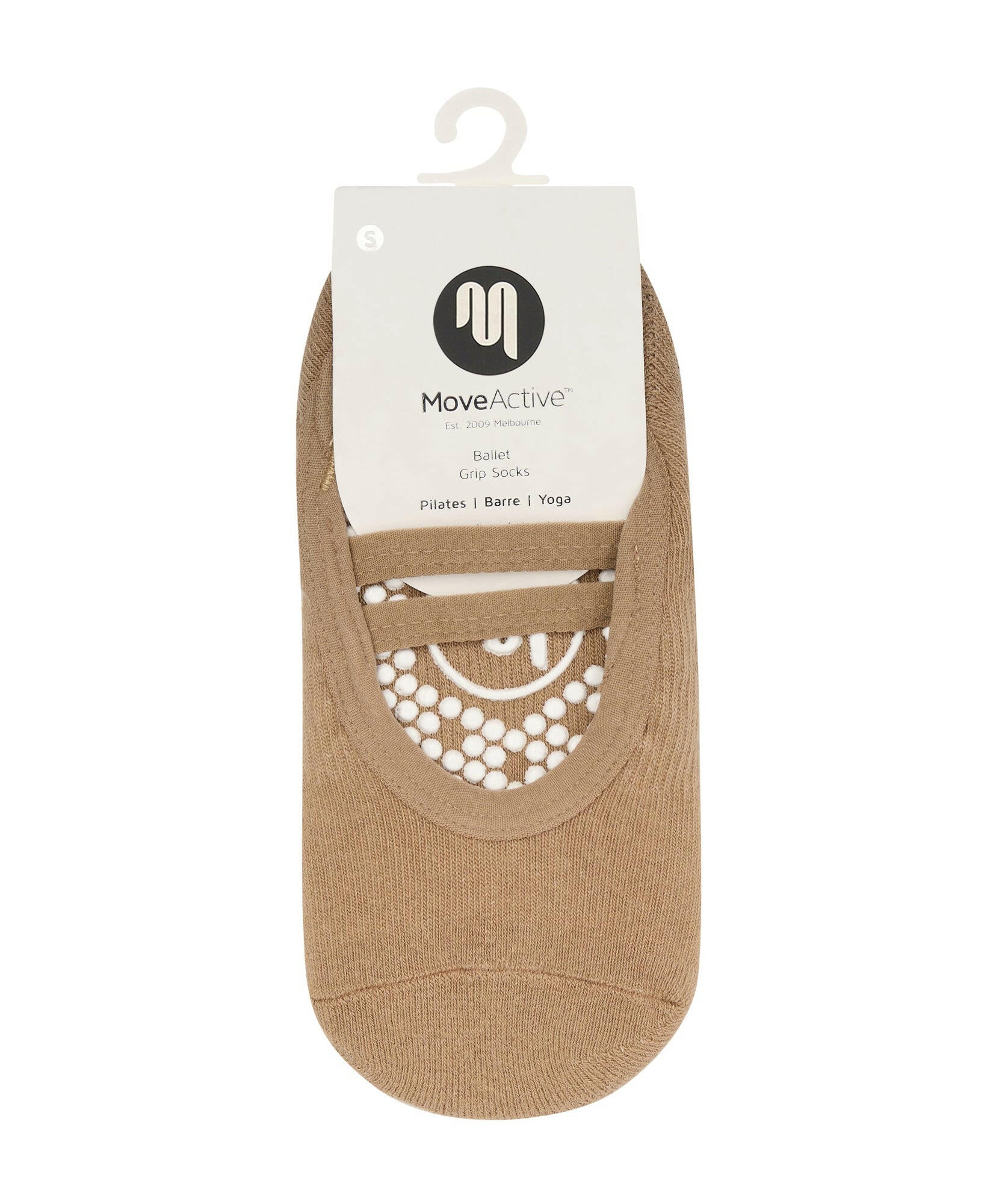 Ballet Non Slip Grip Socks - Beige