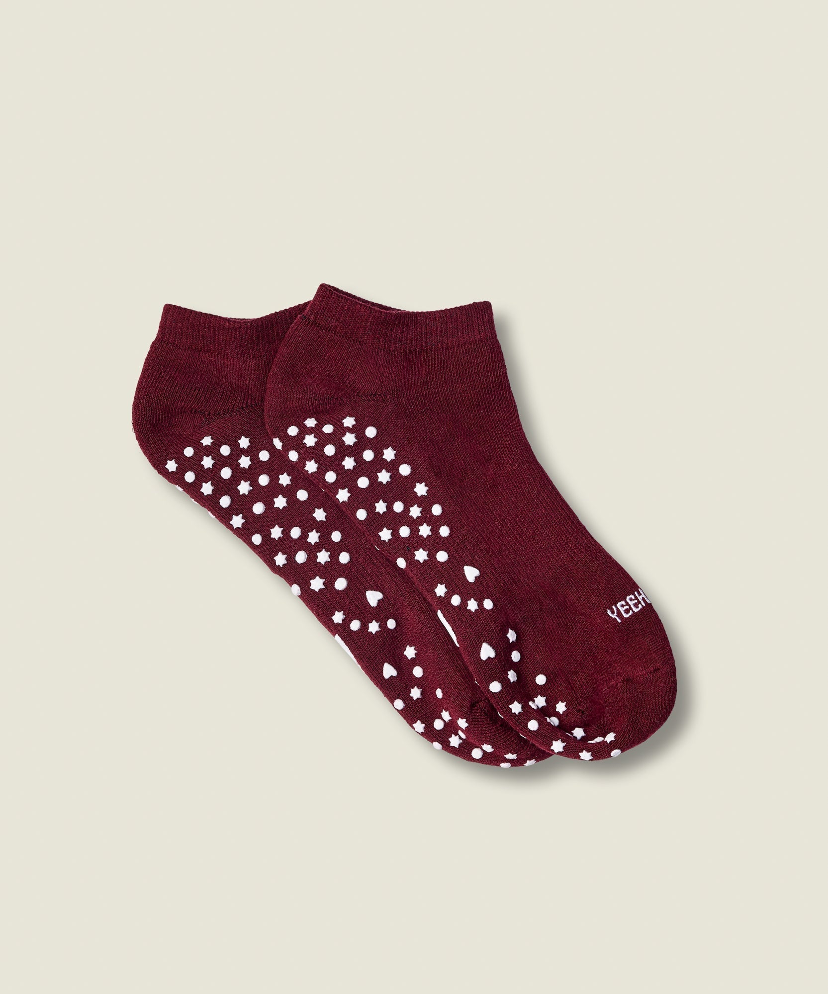 Classic Low Rise Grip Socks - Yeehaw Mulberry
