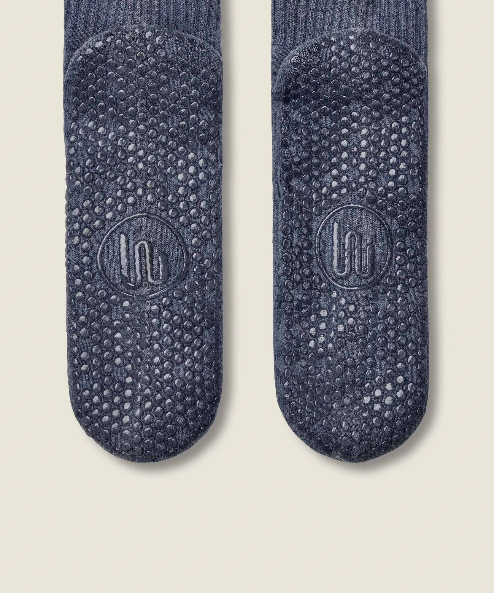 Crew Non Slip Grip Socks - Dusty Denim