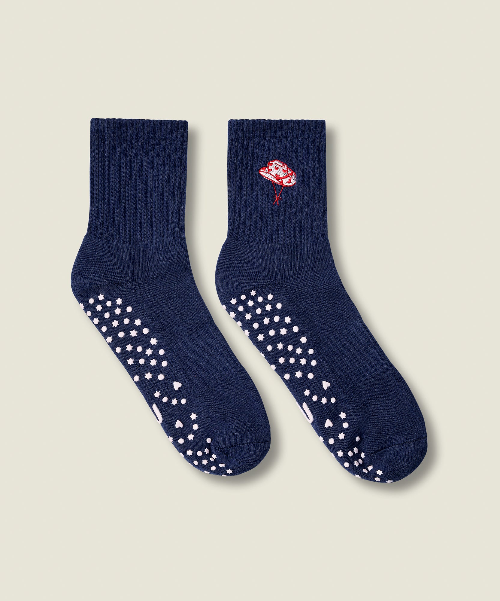 Crew Non Slip Grip Socks - Howdy Hearts Ink