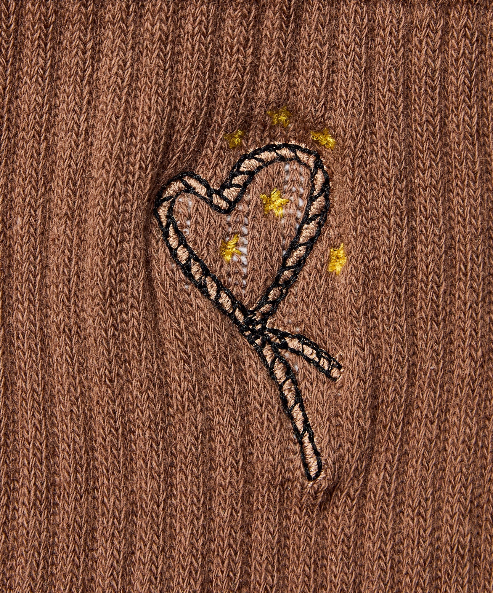 Crew Non Slip Grip Socks - Lasoo Heart Tan