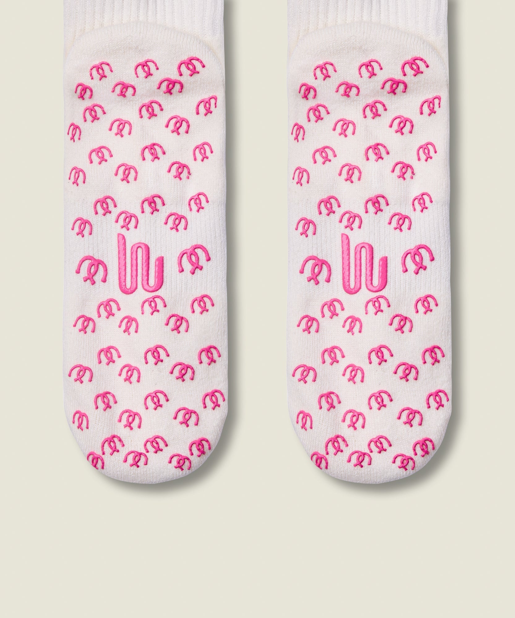 Crew Non Slip Grip Socks - Lucky Horseshoe Ivory