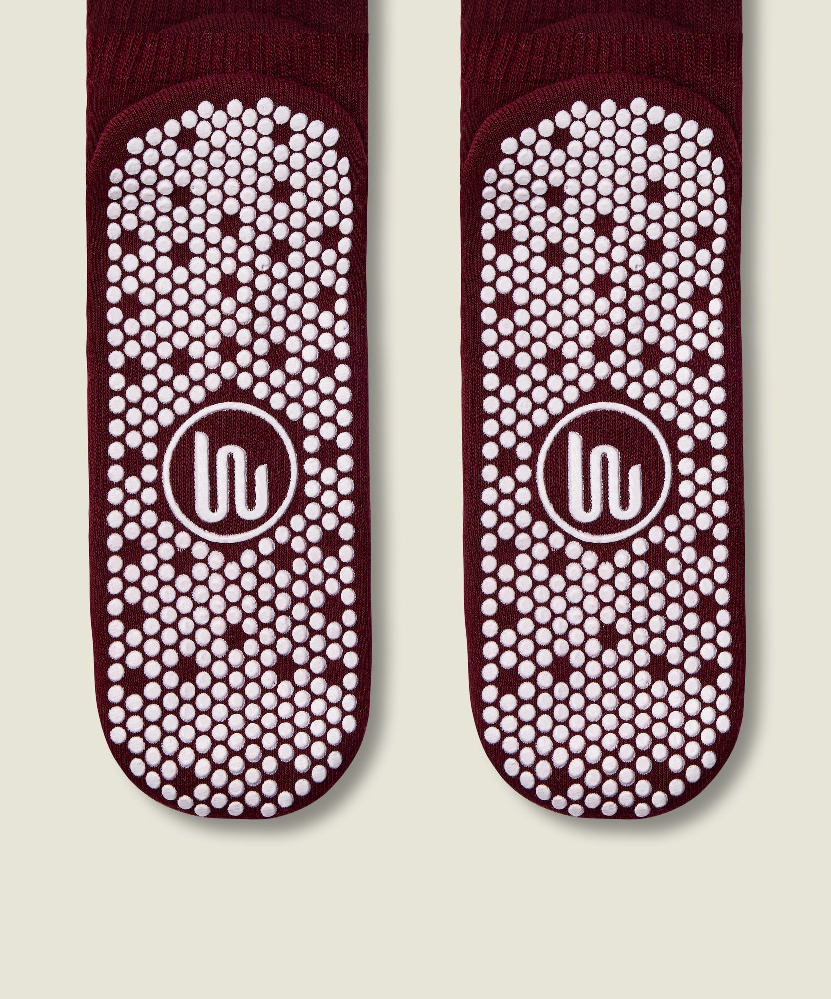 Crew Non Slip Grip Socks - Mulberry Stripe