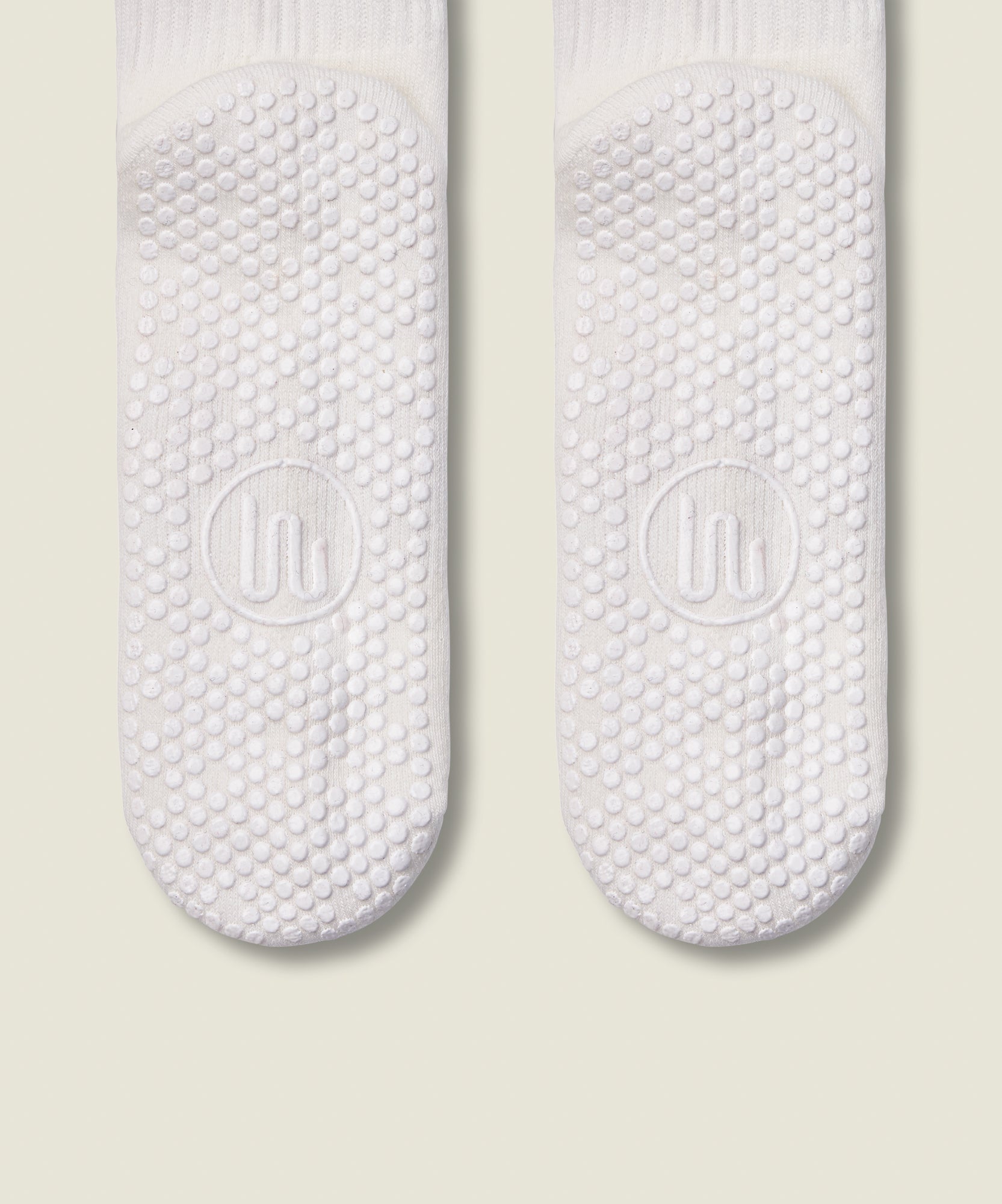 Crew Non Slip Grip Socks - Yeehaw Ivory