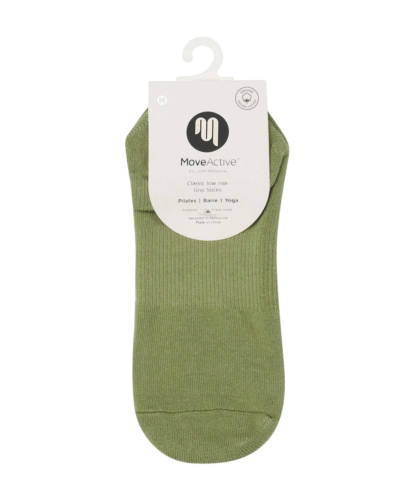 Classic Low Rise Grip Socks - Eucalyptus