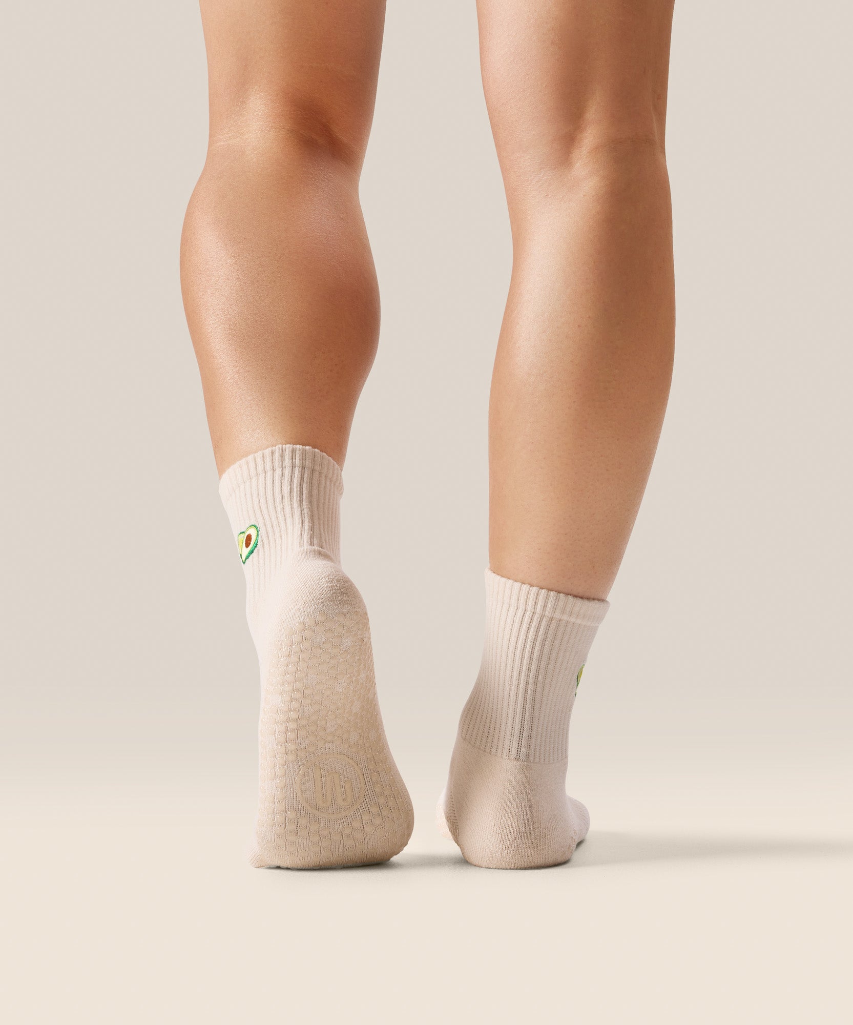 Crew Non Slip Grip Socks - Avocado