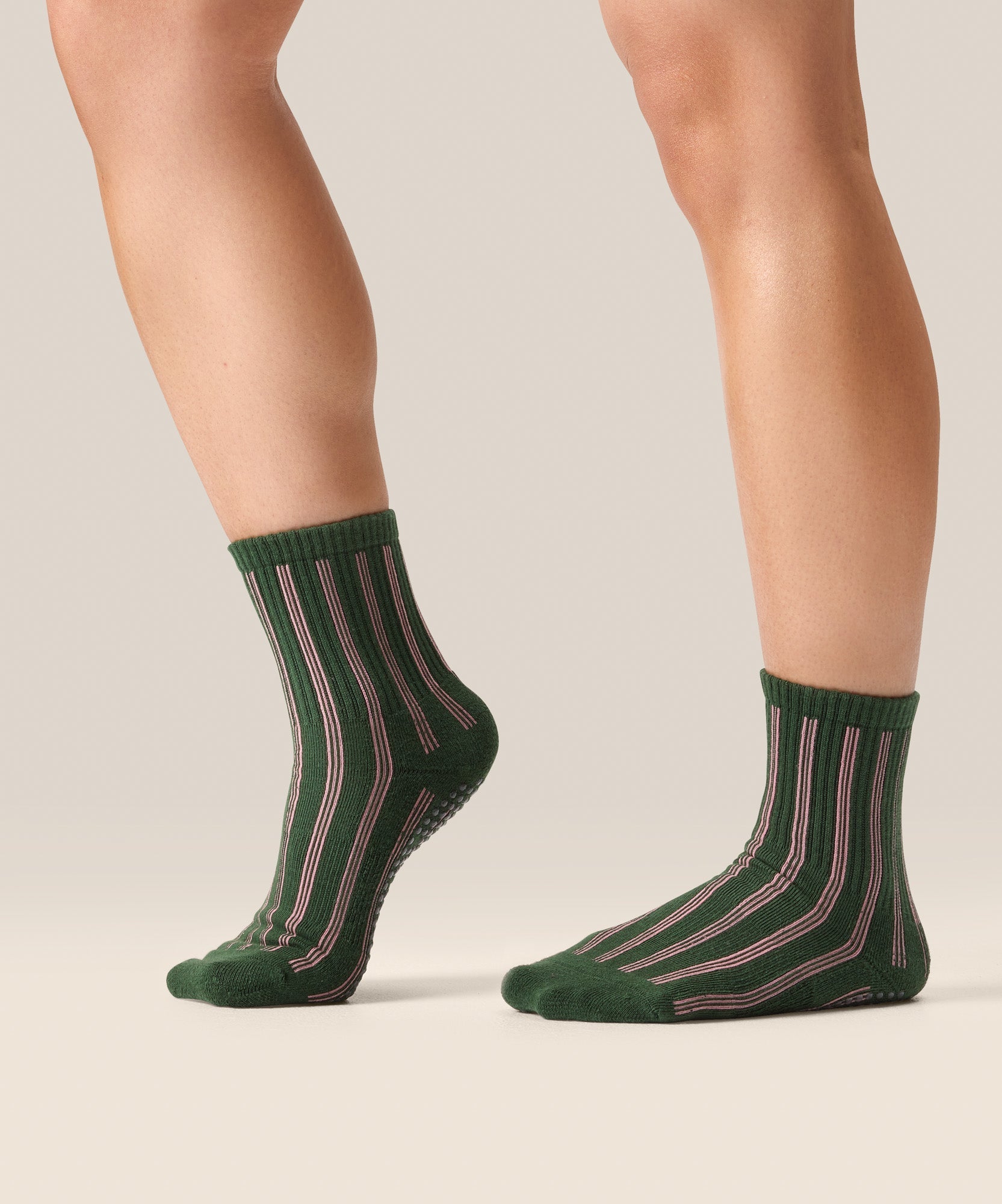 Crew Non Slip Grip Socks - Verde Carnival