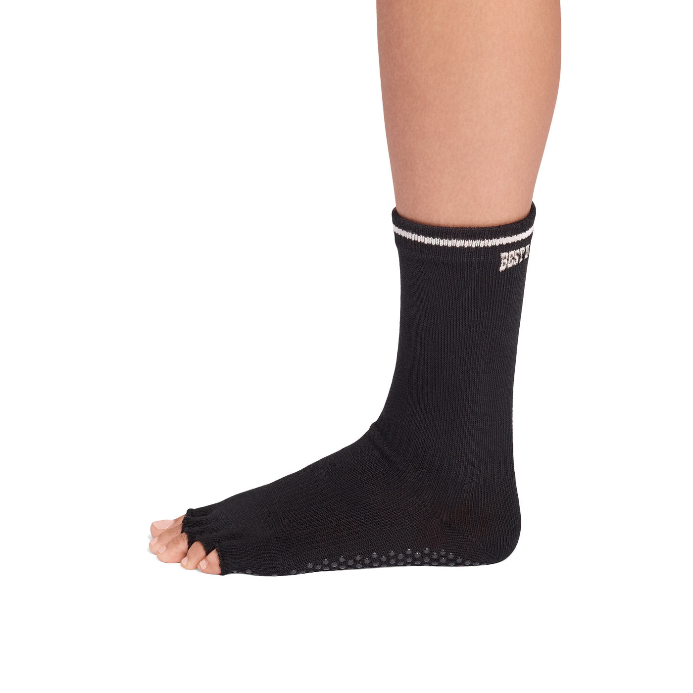 Half Toe Crew Grip Socks