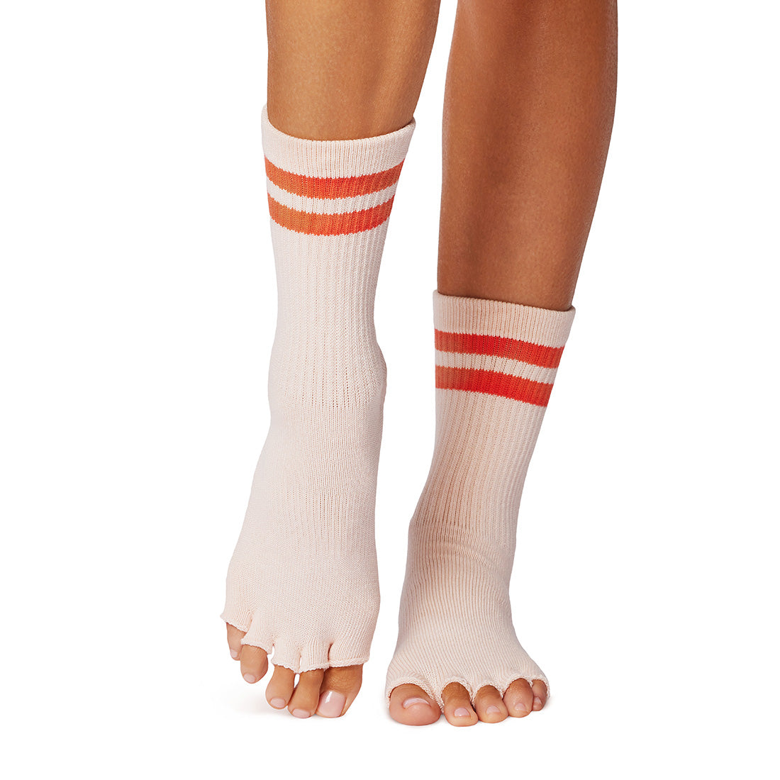 Half Toe Crew Grip Socks