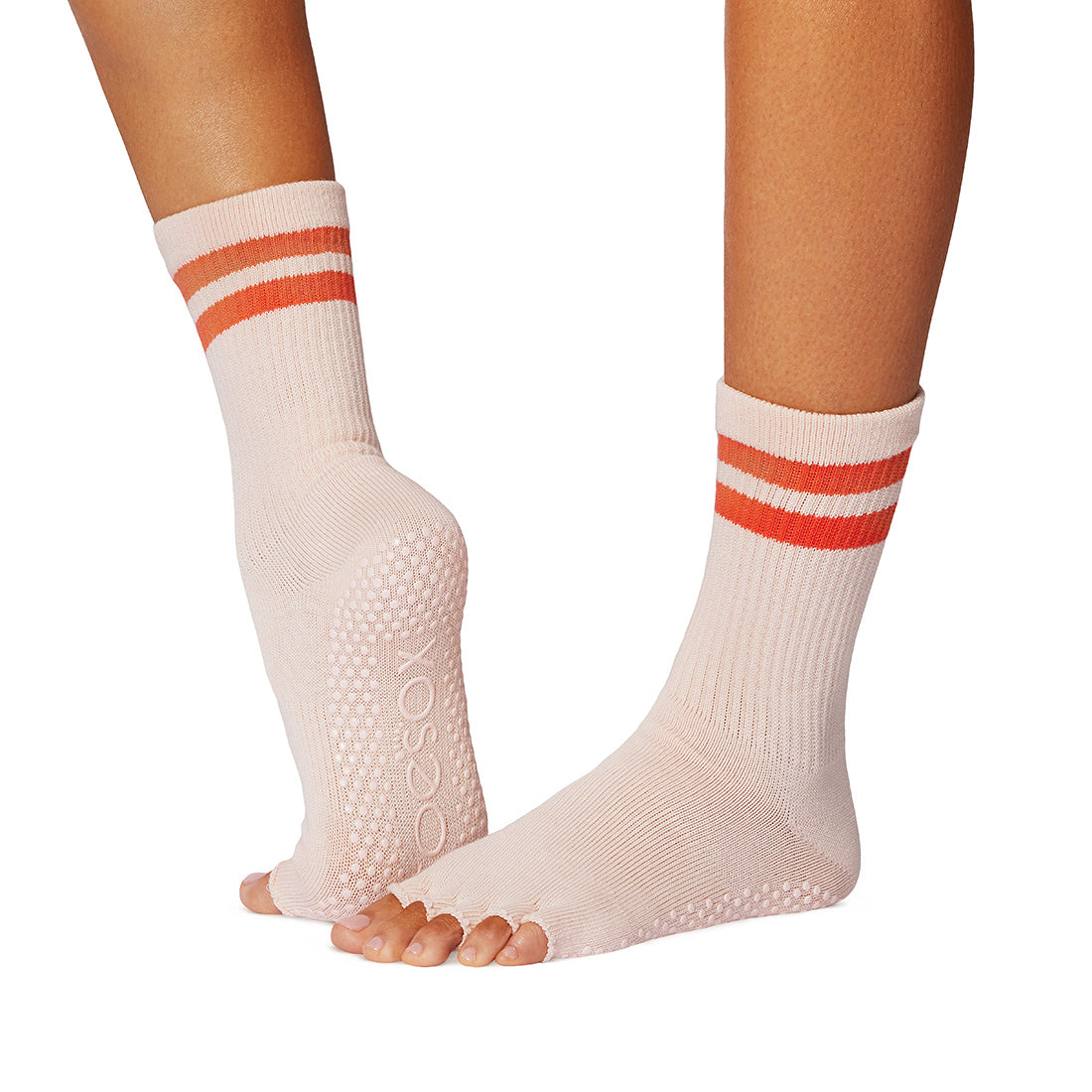 Half Toe Crew Grip Socks