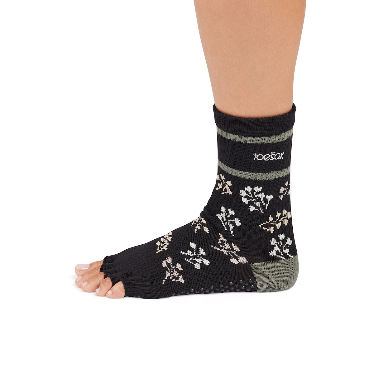 Half Toe Crew Grip Socks